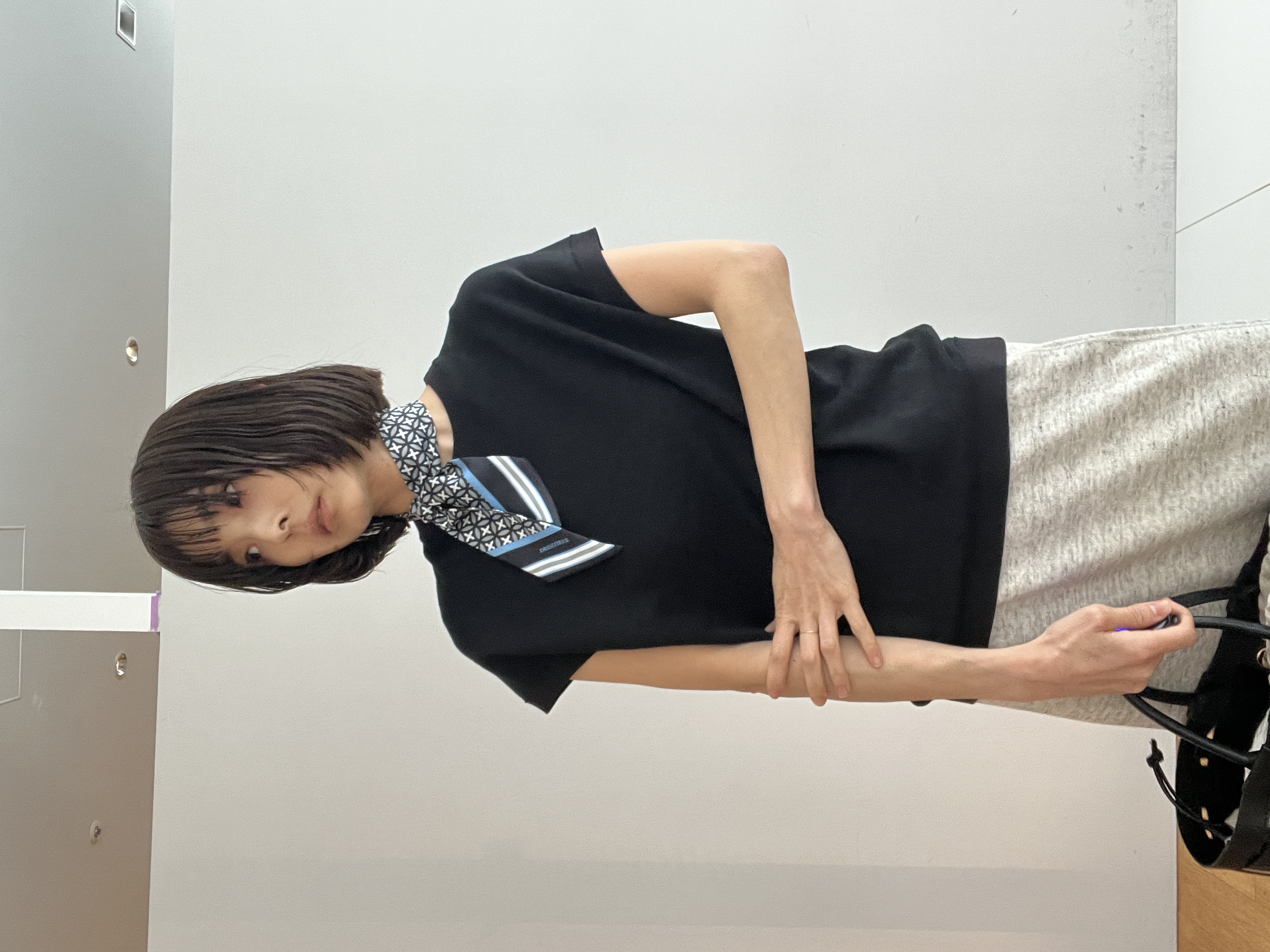 misaさんの「DRESSTERIOR｜ウーヴンレザートートバック」を使ったコーディネート