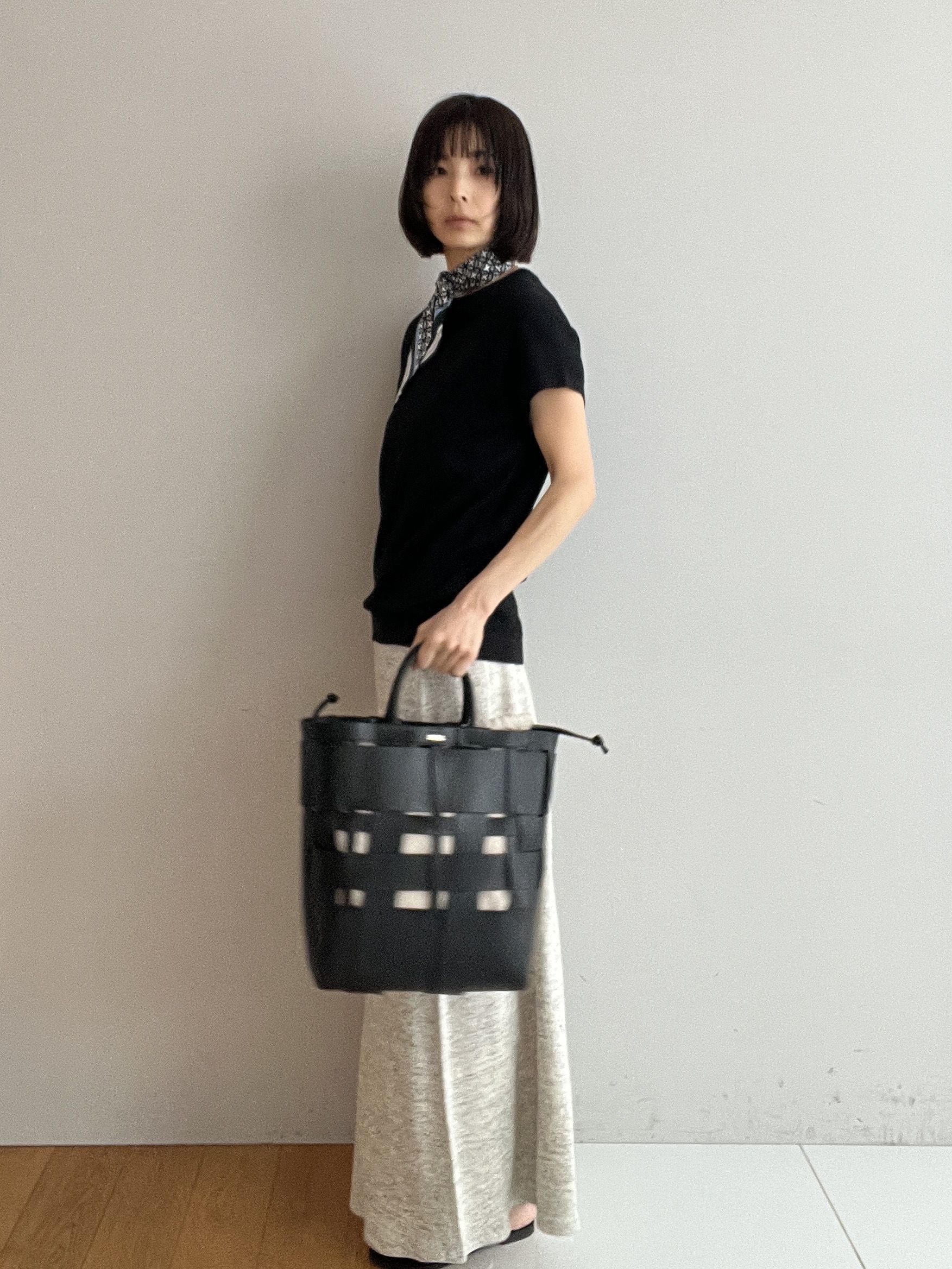 misaさんの「DRESSTERIOR｜ウーヴンレザートートバック」を使ったコーディネート