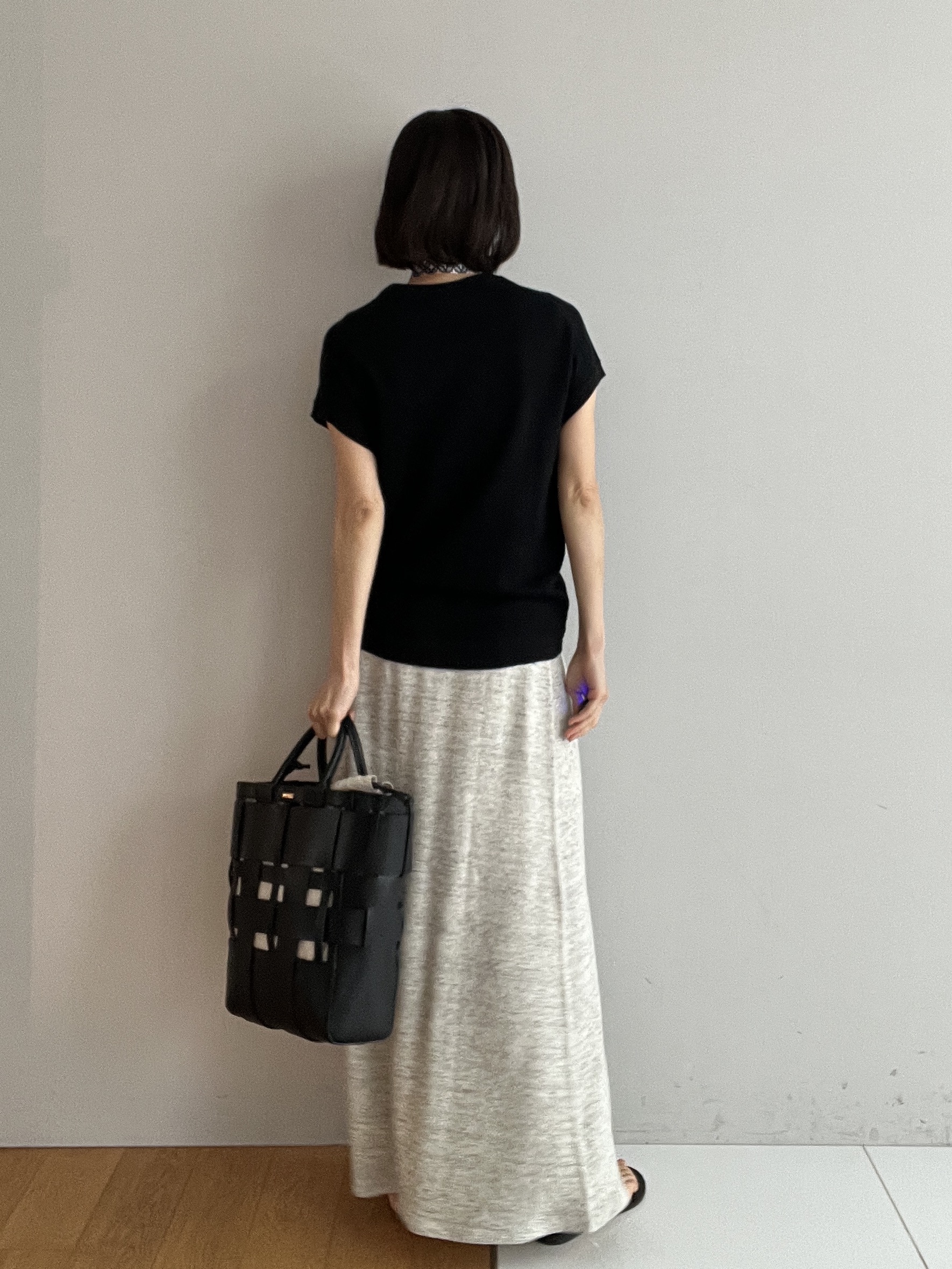 misaさんの「DRESSTERIOR｜ウーヴンレザートートバック」を使ったコーディネート