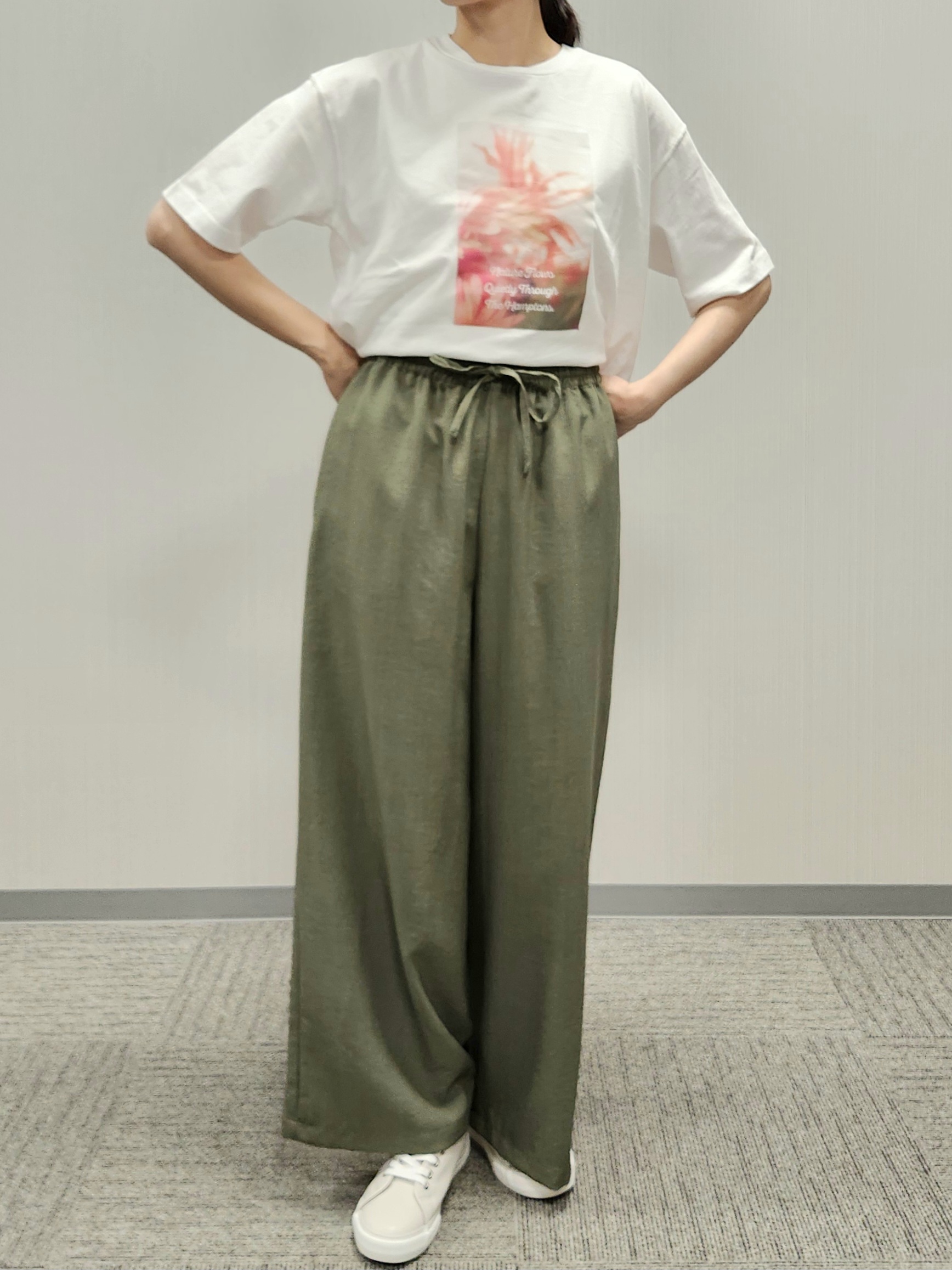 naraさんの「Dessin｜【洗える】オーガニック天竺フォトTシャツ」を使ったコーディネート