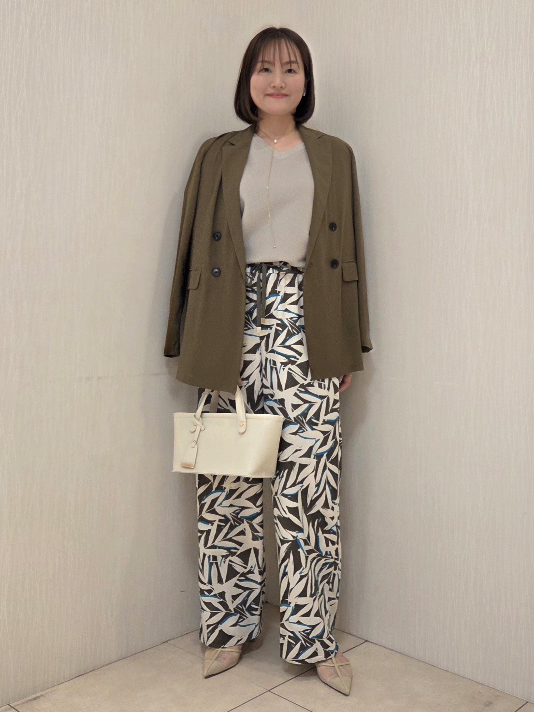 naokoさんの「UNTITLED｜【セットアップ可/接触冷感/通気性】ドライシアーダブルジャケット」を使ったコーディネート