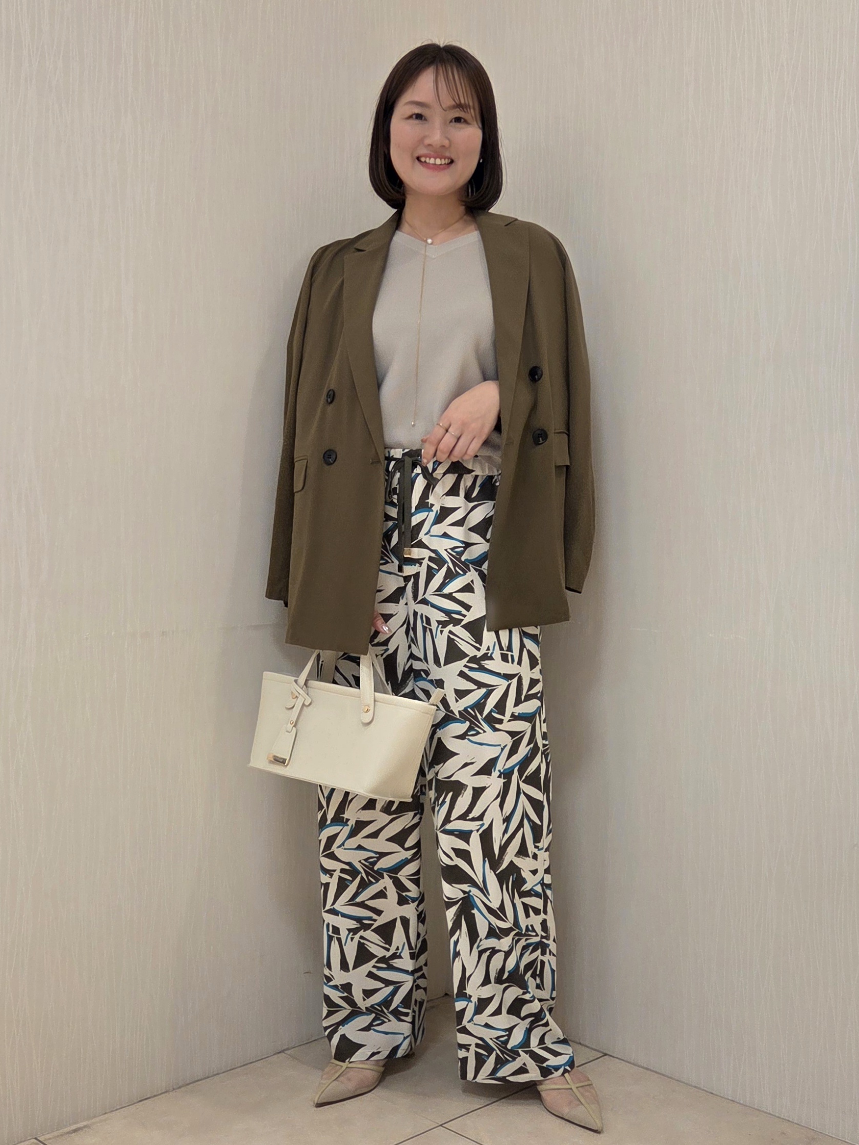 naokoさんの「UNTITLED｜【セットアップ可/接触冷感/通気性】ドライシアーダブルジャケット」を使ったコーディネート