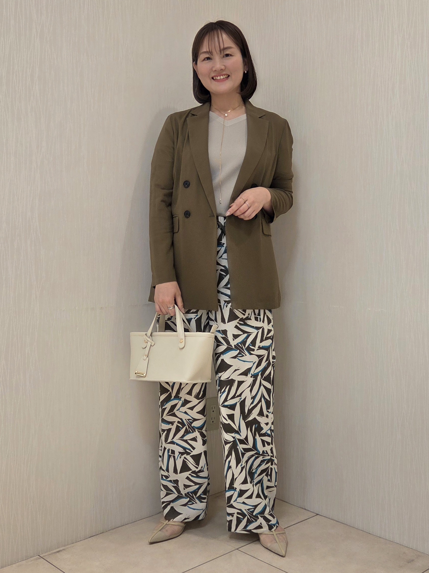 naokoさんの「UNTITLED｜【セットアップ可/接触冷感/通気性】ドライシアーダブルジャケット」を使ったコーディネート