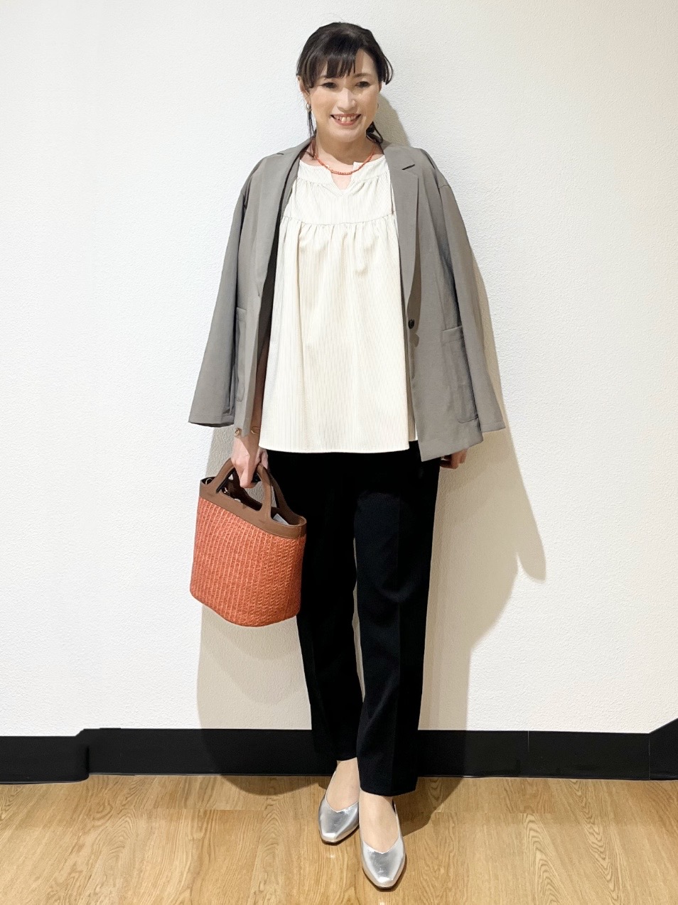 ayaさんの「Reflect｜【SS-4Lサイズ／接触冷感／シワになりにくい】リラクシーテーラードジャケット」を使ったコーディネート