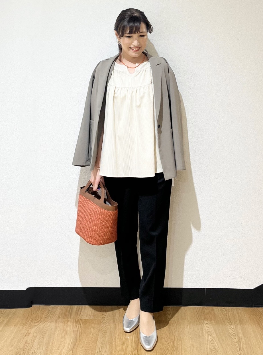 ayaさんの「Reflect｜【SS-4Lサイズ／接触冷感／シワになりにくい】リラクシーテーラードジャケット」を使ったコーディネート