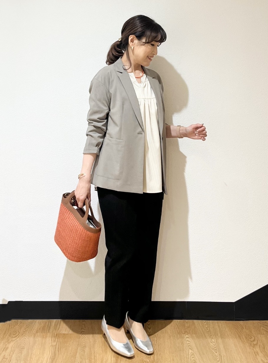 ayaさんの「Reflect｜【SS-4Lサイズ／接触冷感／シワになりにくい】リラクシーテーラードジャケット」を使ったコーディネート