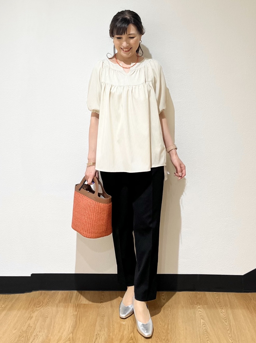 ayaさんの「Reflect｜【SS-4Lサイズ／接触冷感／シワになりにくい】リラクシーテーラードジャケット」を使ったコーディネート