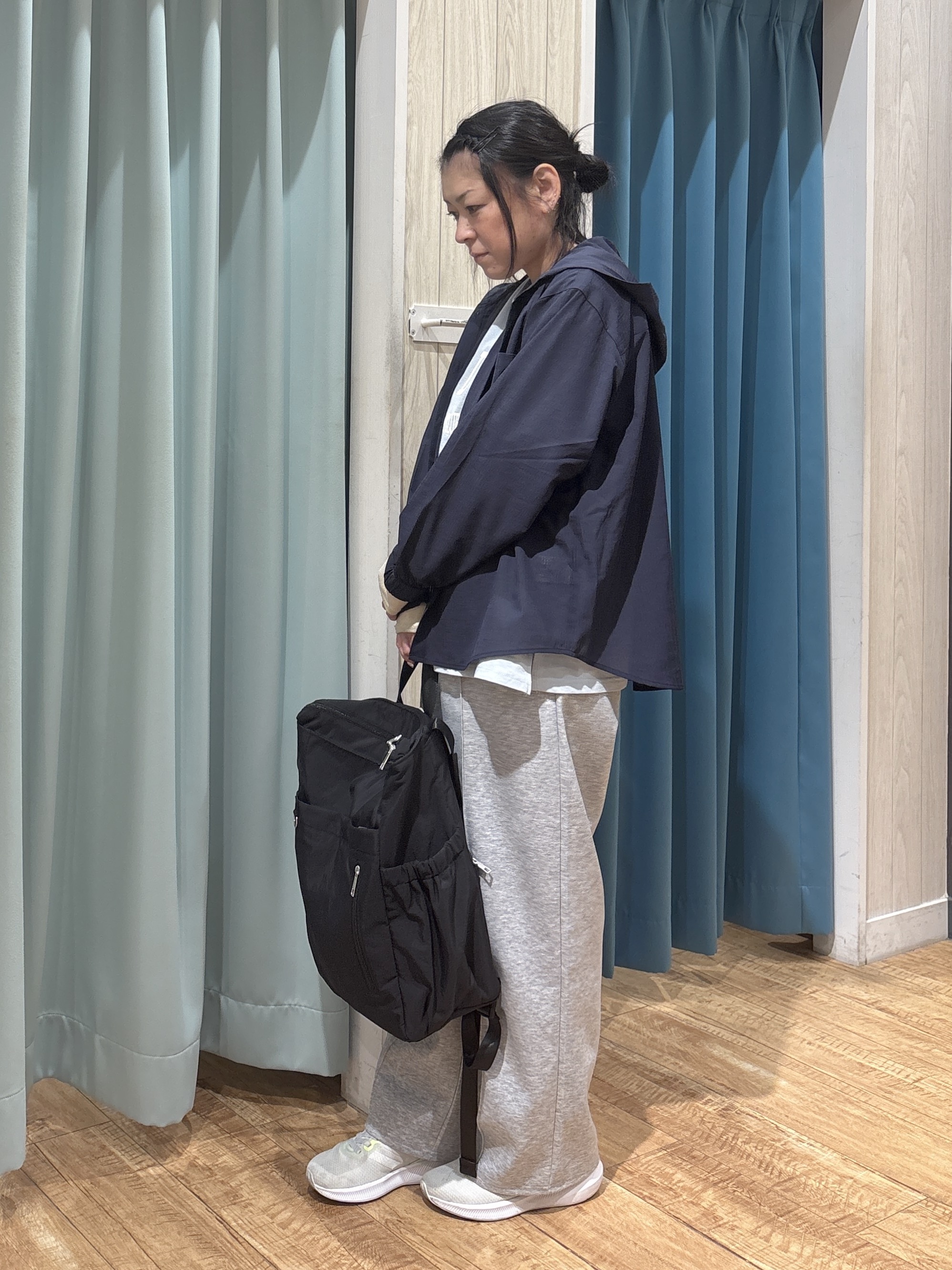 わかさんの「SHOO･LA･RUE｜【さらり快適/洗濯機可/S-LL】UVカット機能付き ライトな着心地 ひんやりシャツパーカ」を使ったコーディネート