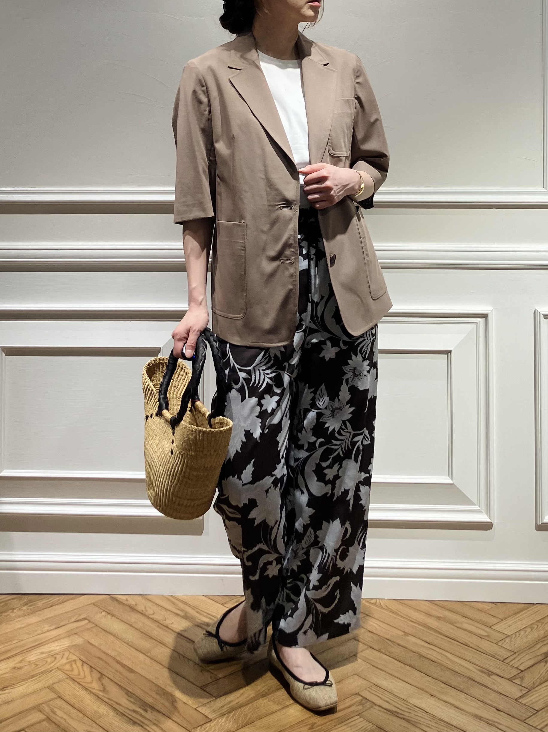 TSUKUIさんの「DRESSTERIOR｜【接触冷感/セットアップ可】 2WAYストレッチスリークオータージャケット」を使ったコーディネート