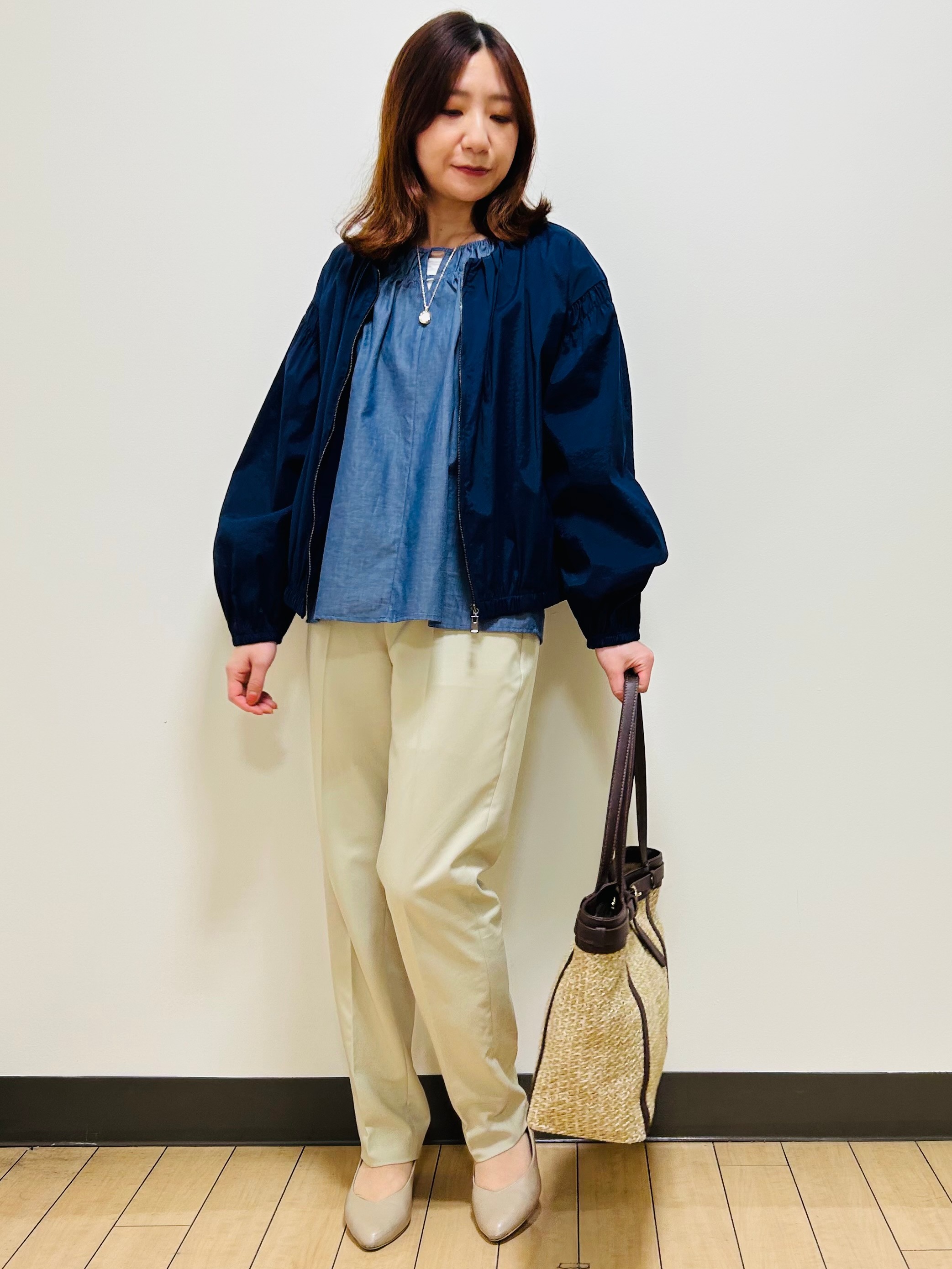 miiiさんの「Reflect｜フロントファスナーシアーブルゾン」を使ったコーディネート