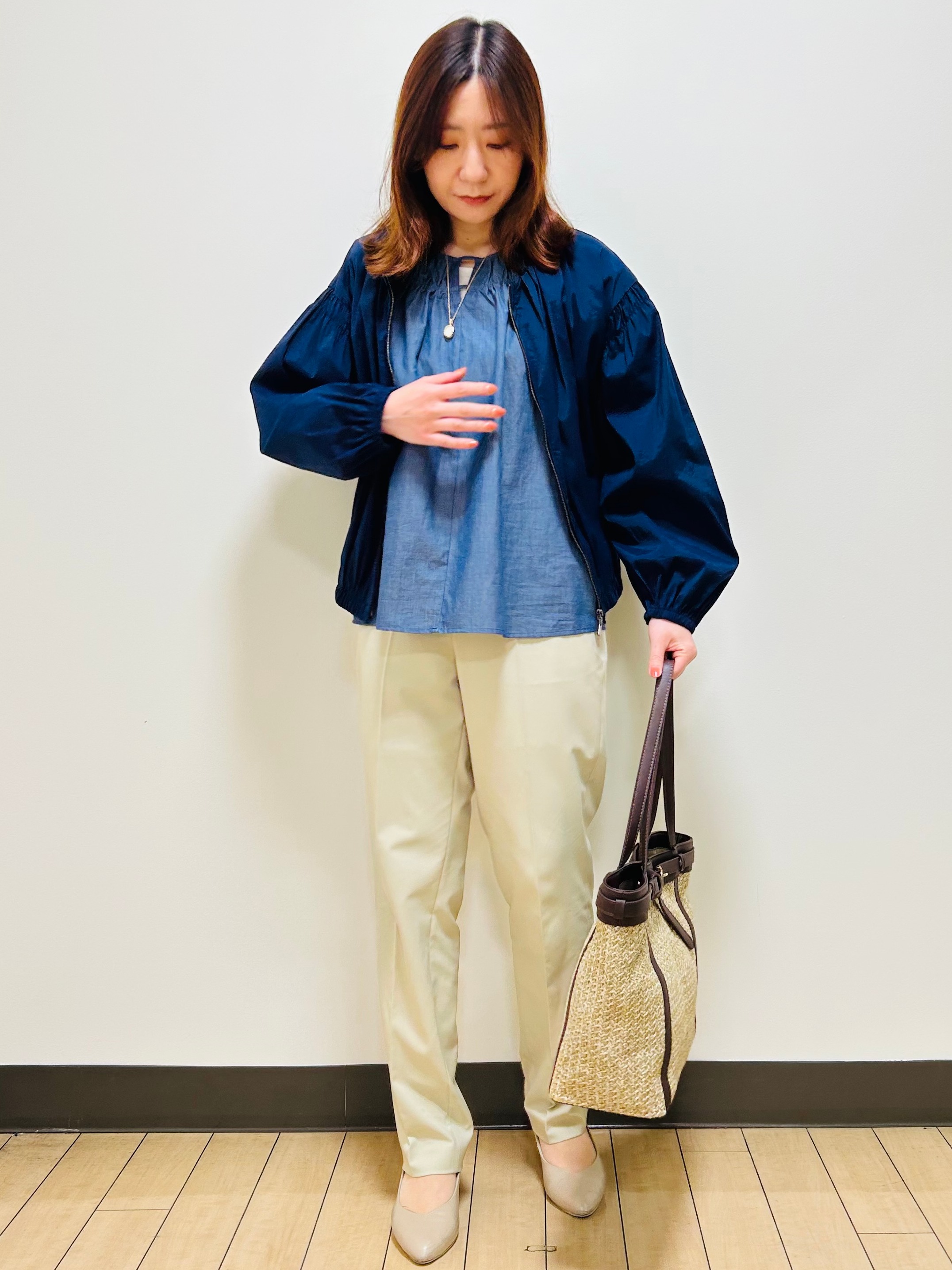 miiiさんの「Reflect｜フロントファスナーシアーブルゾン」を使ったコーディネート