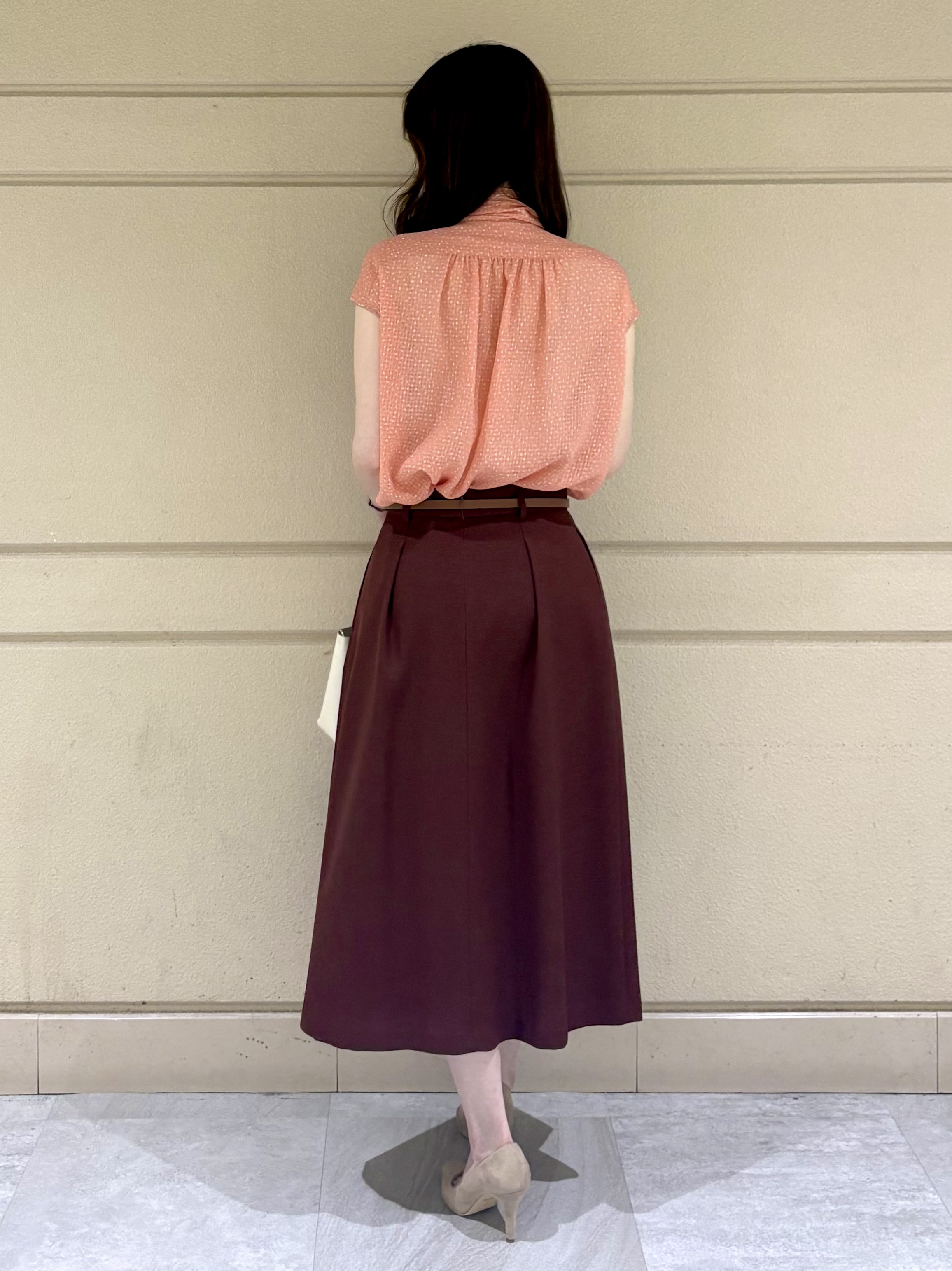 sakiさんの「COUP DE CHANCE｜【手洗い可】シアーボウタイブラウス」を使ったコーディネート