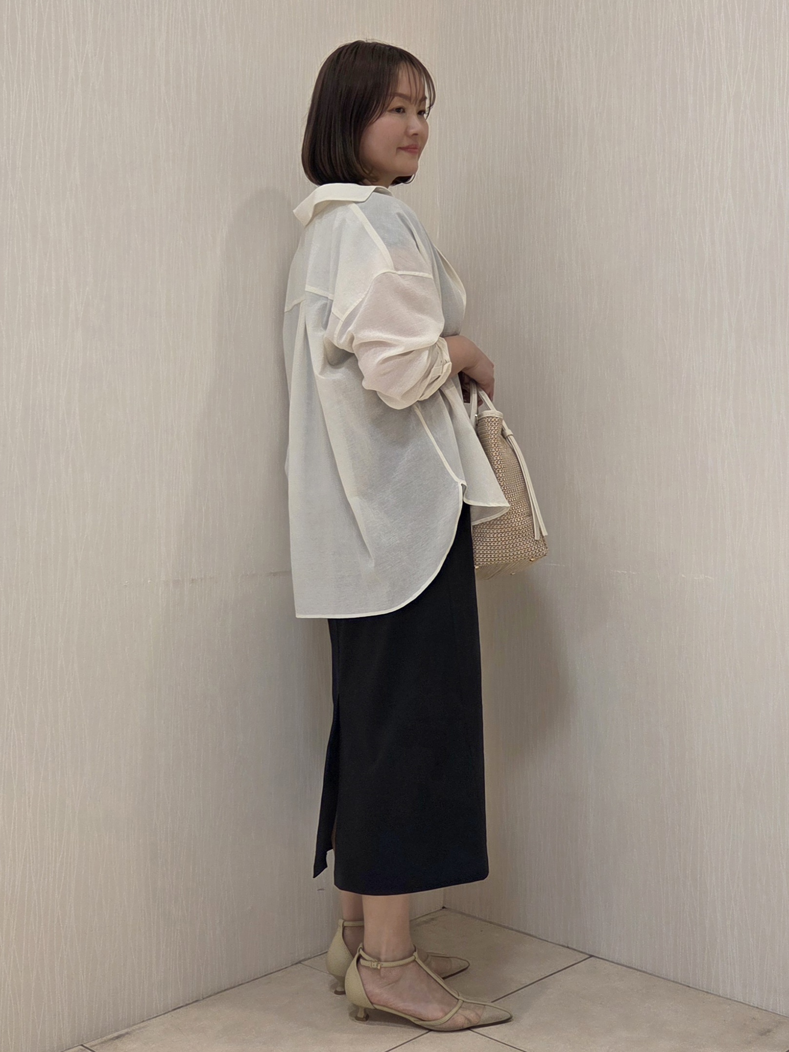 naokoさんの「UNTITLED｜【2WAY/マシンウォッシャブル】カシュクールデザインシャツ」を使ったコーディネート