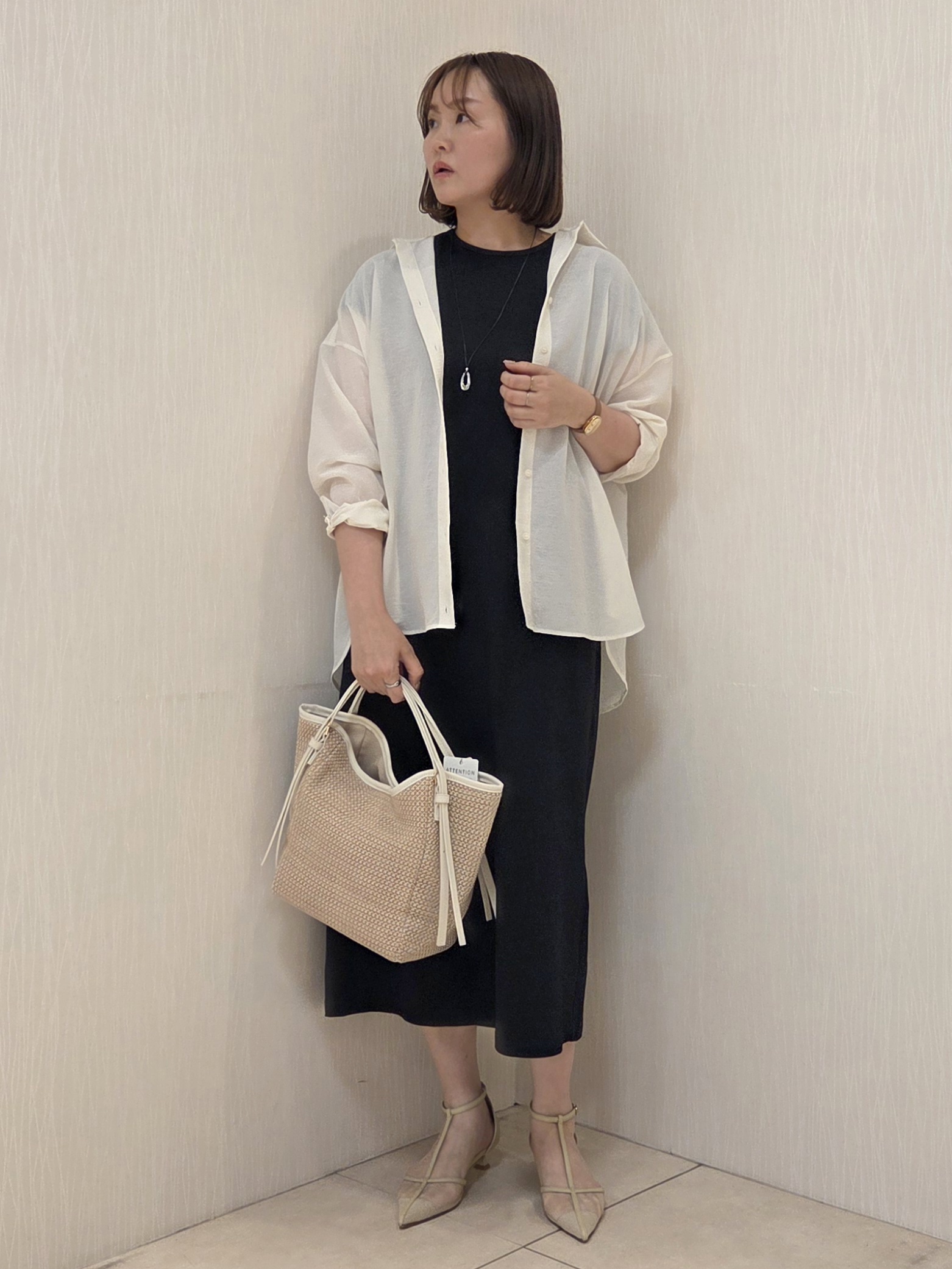 naokoさんの「UNTITLED｜【2WAY/マシンウォッシャブル】カシュクールデザインシャツ」を使ったコーディネート