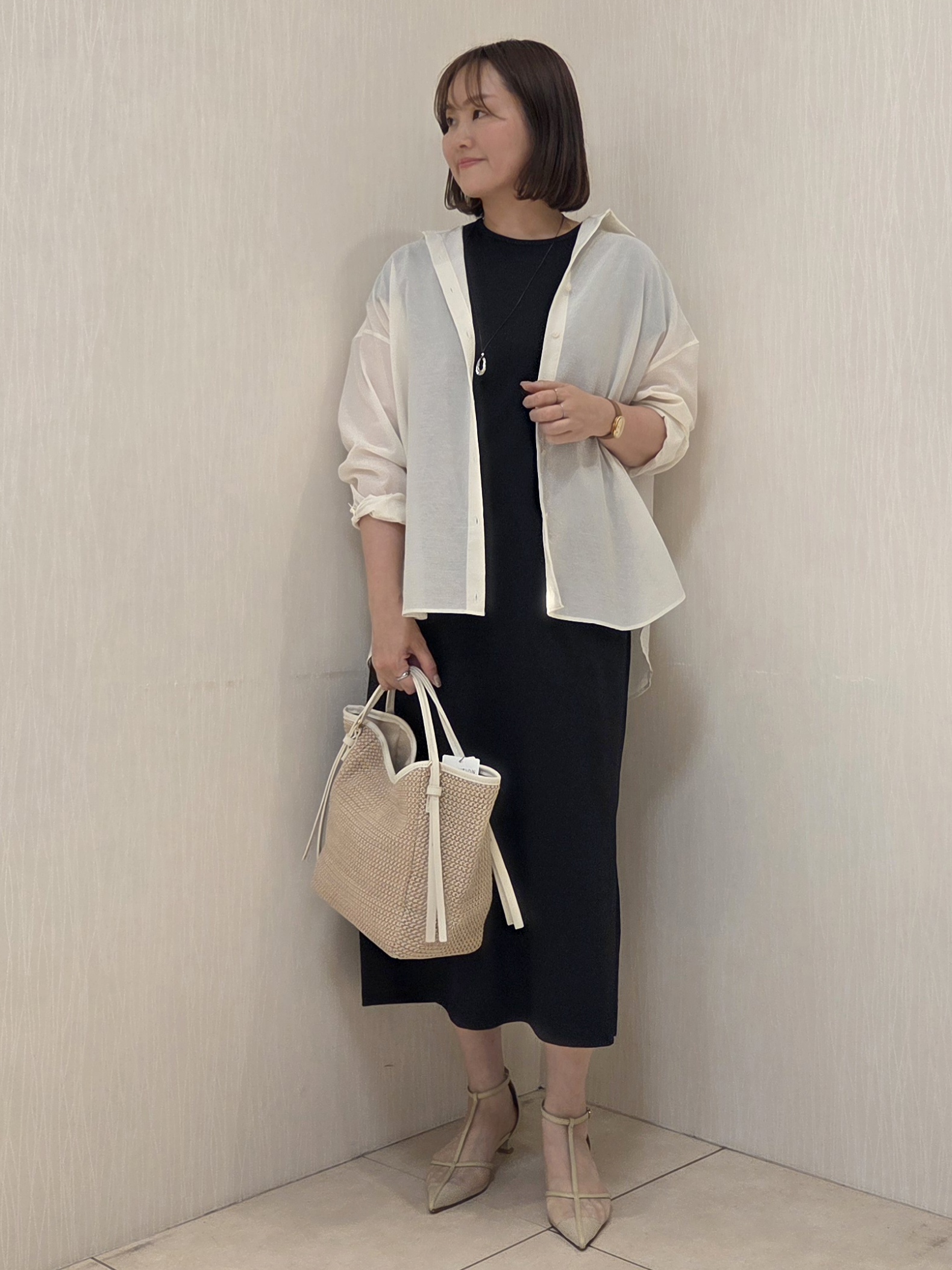 naokoさんの「UNTITLED｜【2WAY/マシンウォッシャブル】カシュクールデザインシャツ」を使ったコーディネート