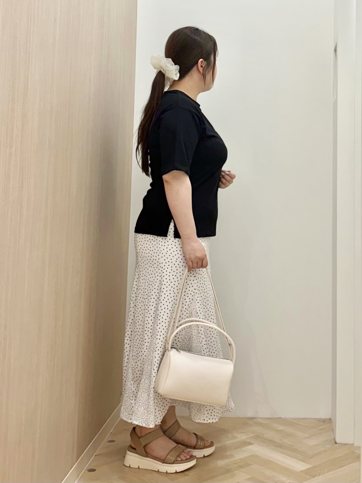akariさんの「grove｜【UVカット/接触冷感】プリントアソート5分袖Tシャツ」を使ったコーディネート