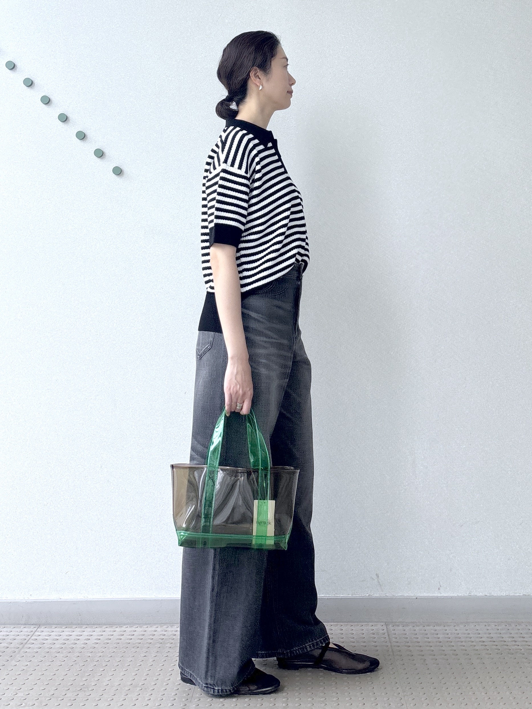 saitoさんの「DRESSTERIOR｜ウォッシャブルスキッパークロップドニット」を使ったコーディネート