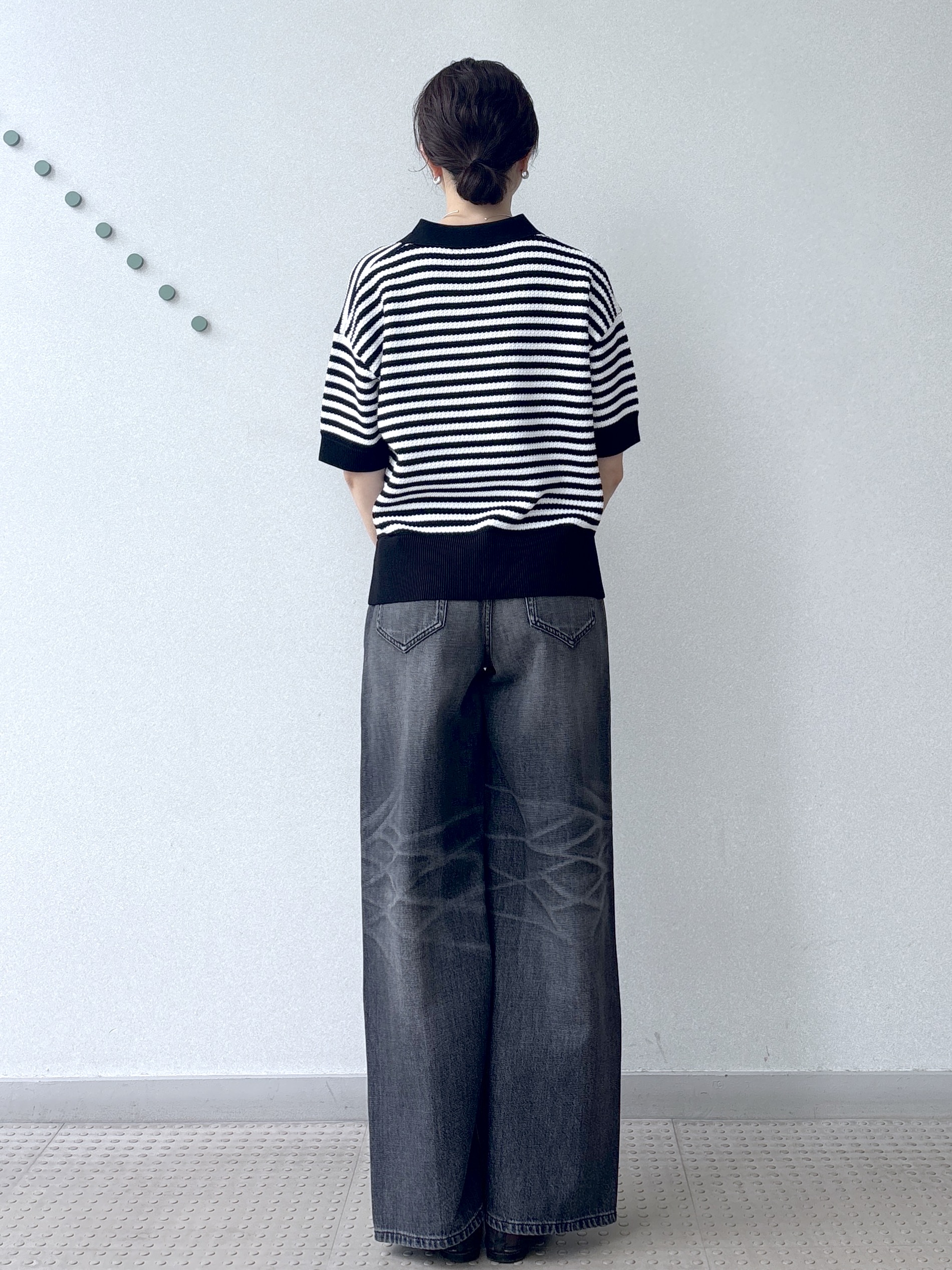 saitoさんの「DRESSTERIOR｜ウォッシャブルスキッパークロップドニット」を使ったコーディネート