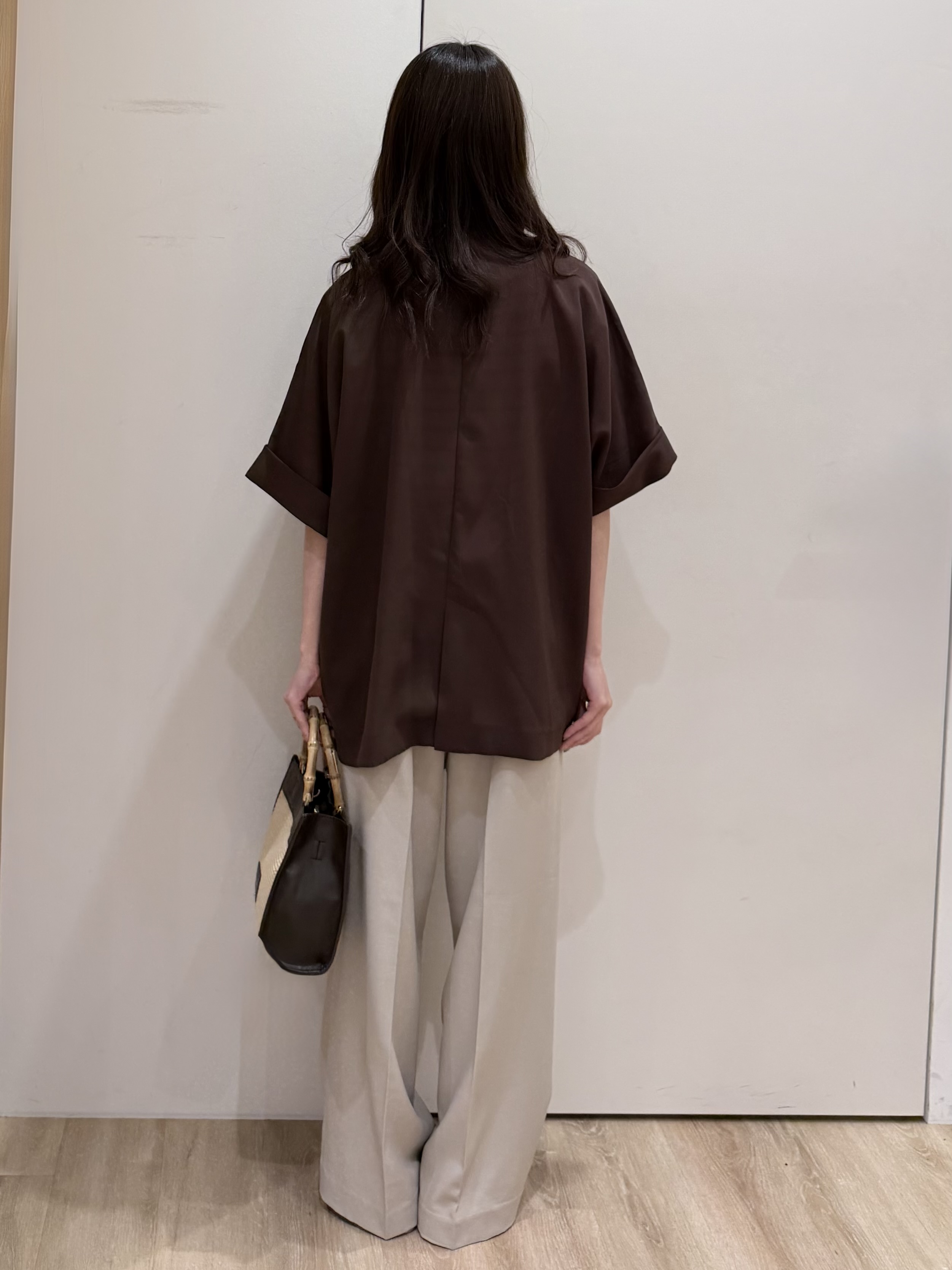 Hinaさんの「OPAQUE.CLIP｜【接触冷感／吸水速乾／防シワ】リネンライクテーラードジャケット《洗濯機OK》」を使ったコーディネート
