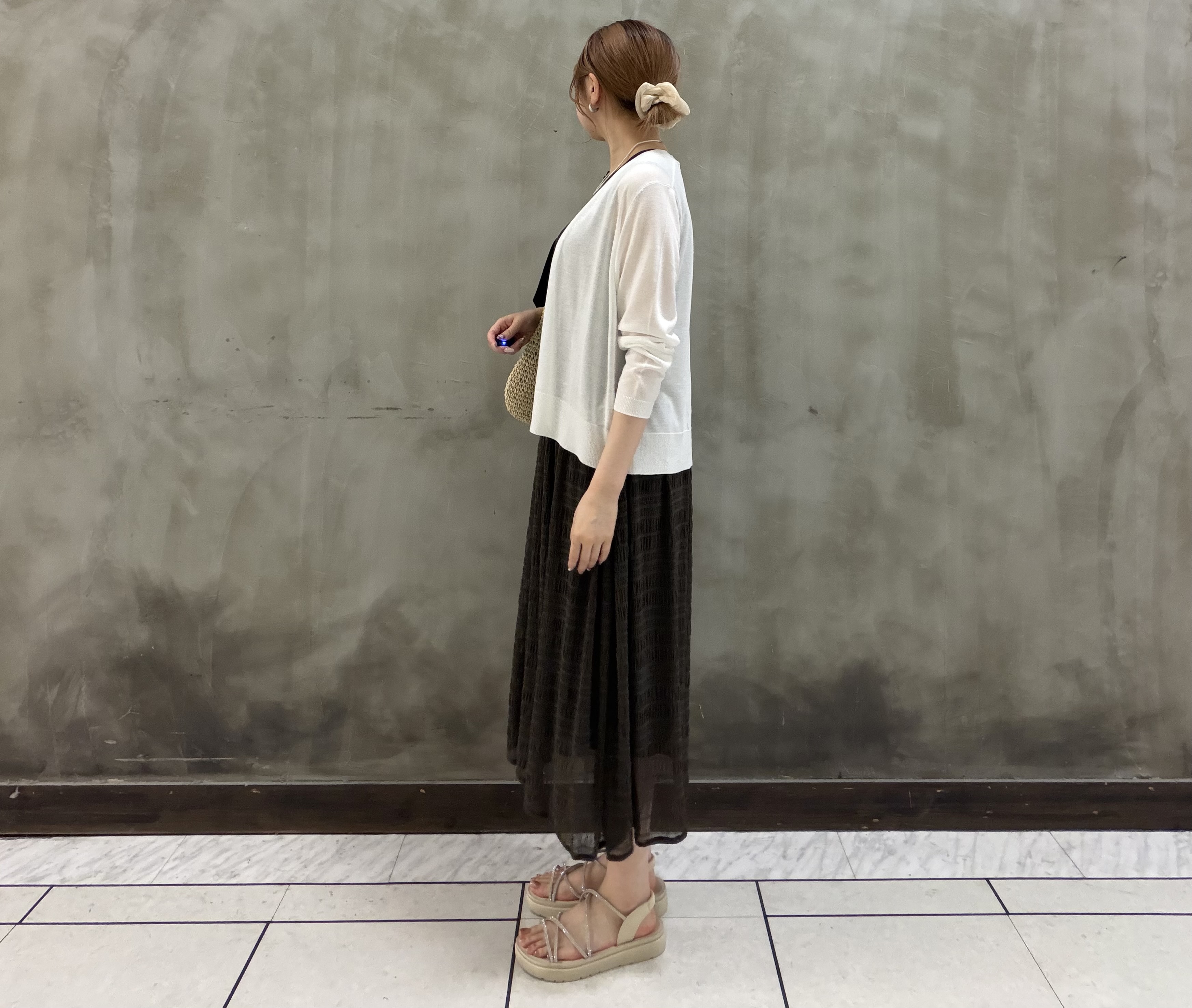 maiさんの「grove｜高評価！【接触冷感／UVカットetc】ベーシックショートカーディガン」を使ったコーディネート