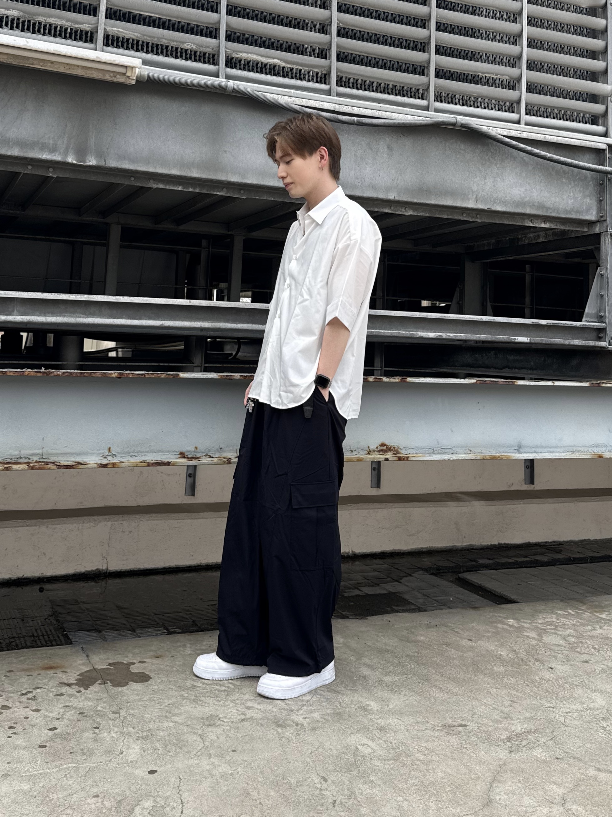 カネダさんの「tk.TAKEO KIKUCHI｜スタンダードオーバーシャツ」を使ったコーディネート