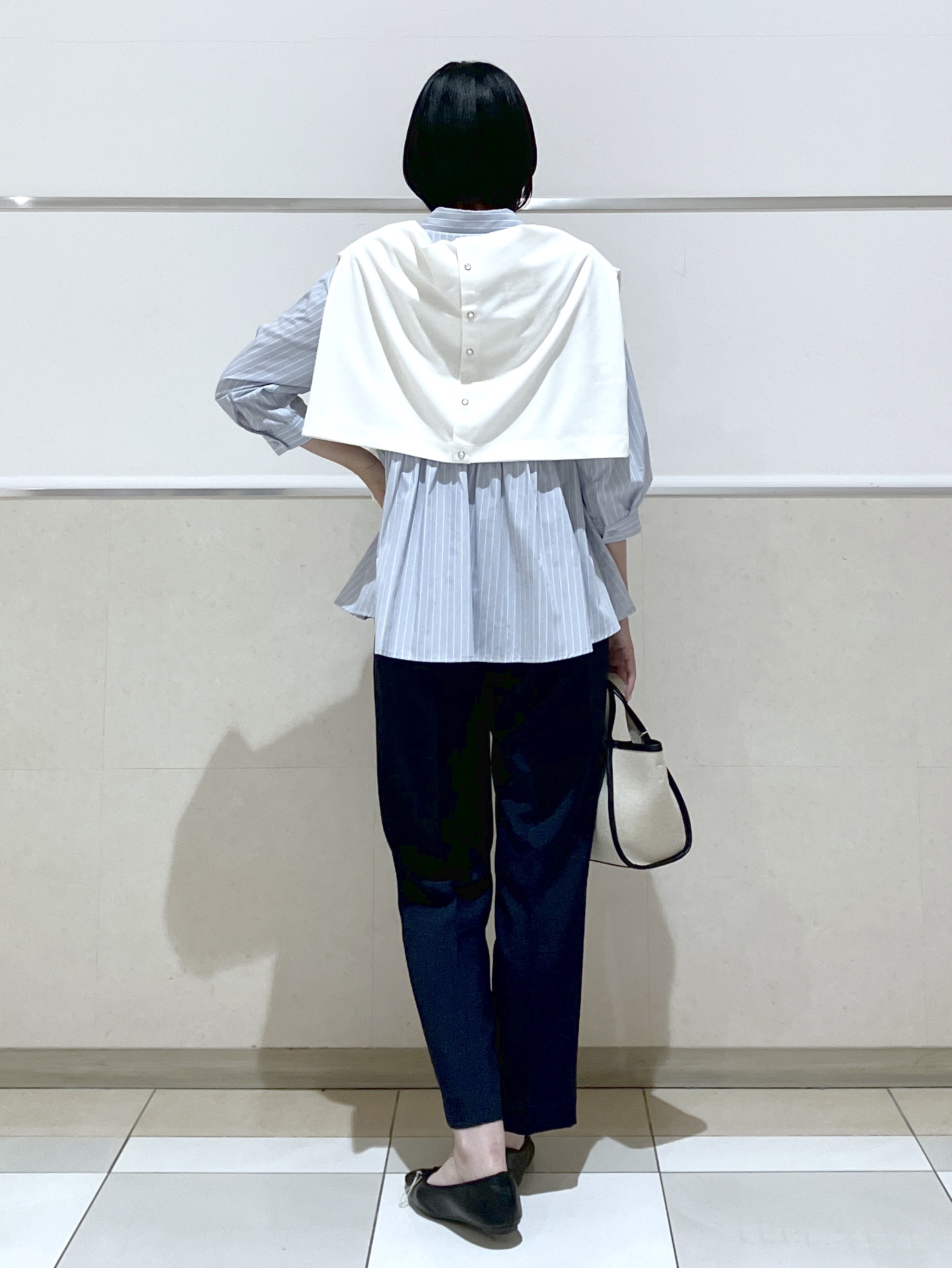 eriko さんの「Dessin｜【洗える】切替フレアシルエットシャツ」を使ったコーディネート