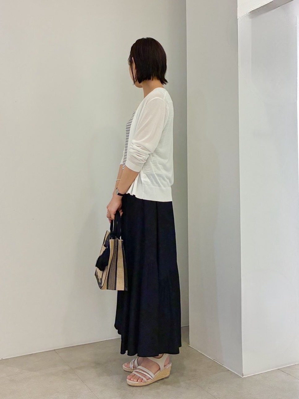 kanakoさんの「grove｜高評価！【接触冷感／UVカットetc】ベーシックショートカーディガン」を使ったコーディネート