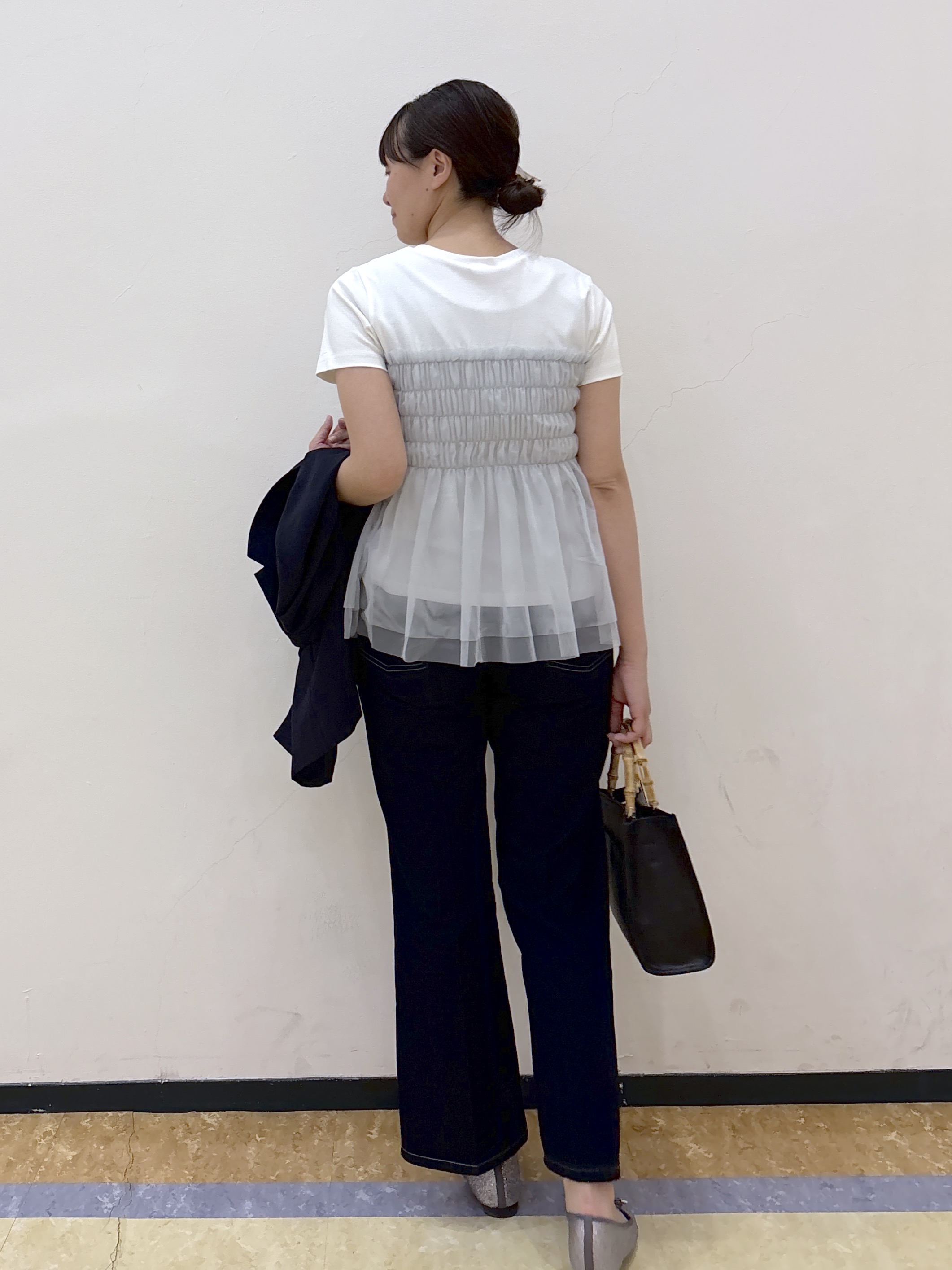 akariさんの「index｜チュールペプラムトップス【洗濯機OK／接触冷感／UVケア】」を使ったコーディネート