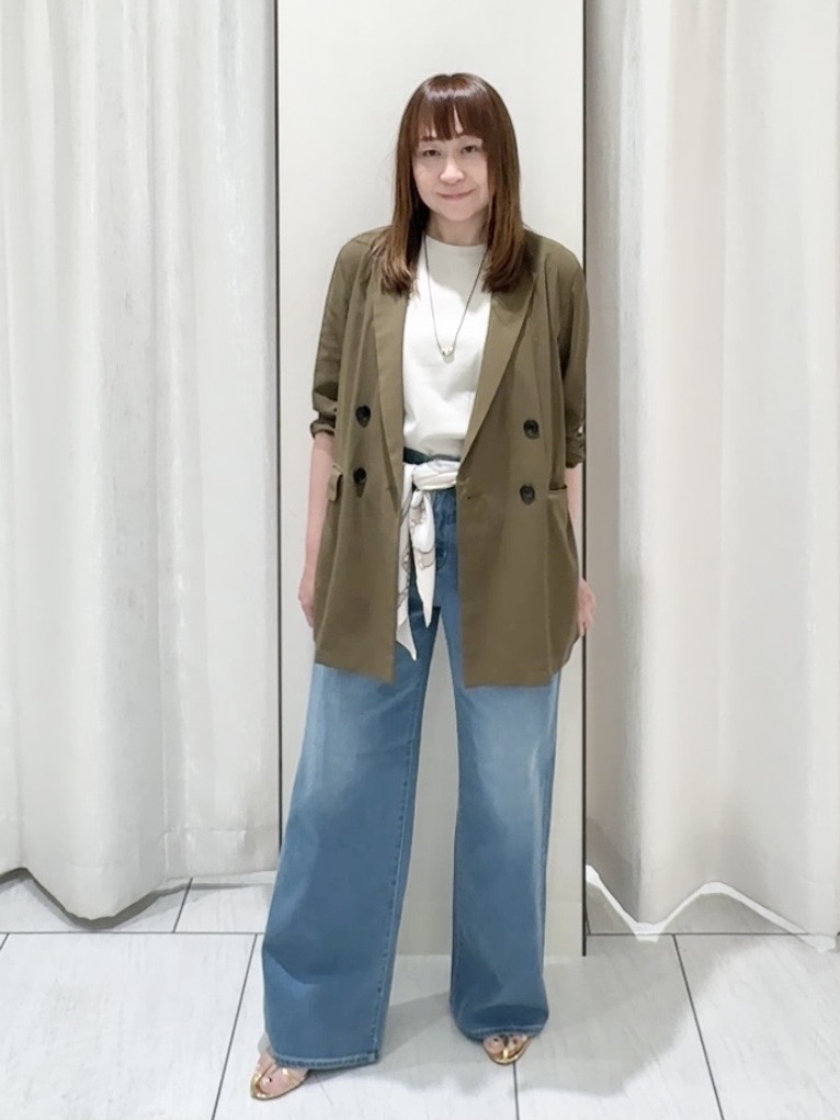 ʏᴜᴋɪᴋᴏさんの「UNTITLED｜【セットアップ可/接触冷感/通気性】ドライシアーダブルジャケット」を使ったコーディネート