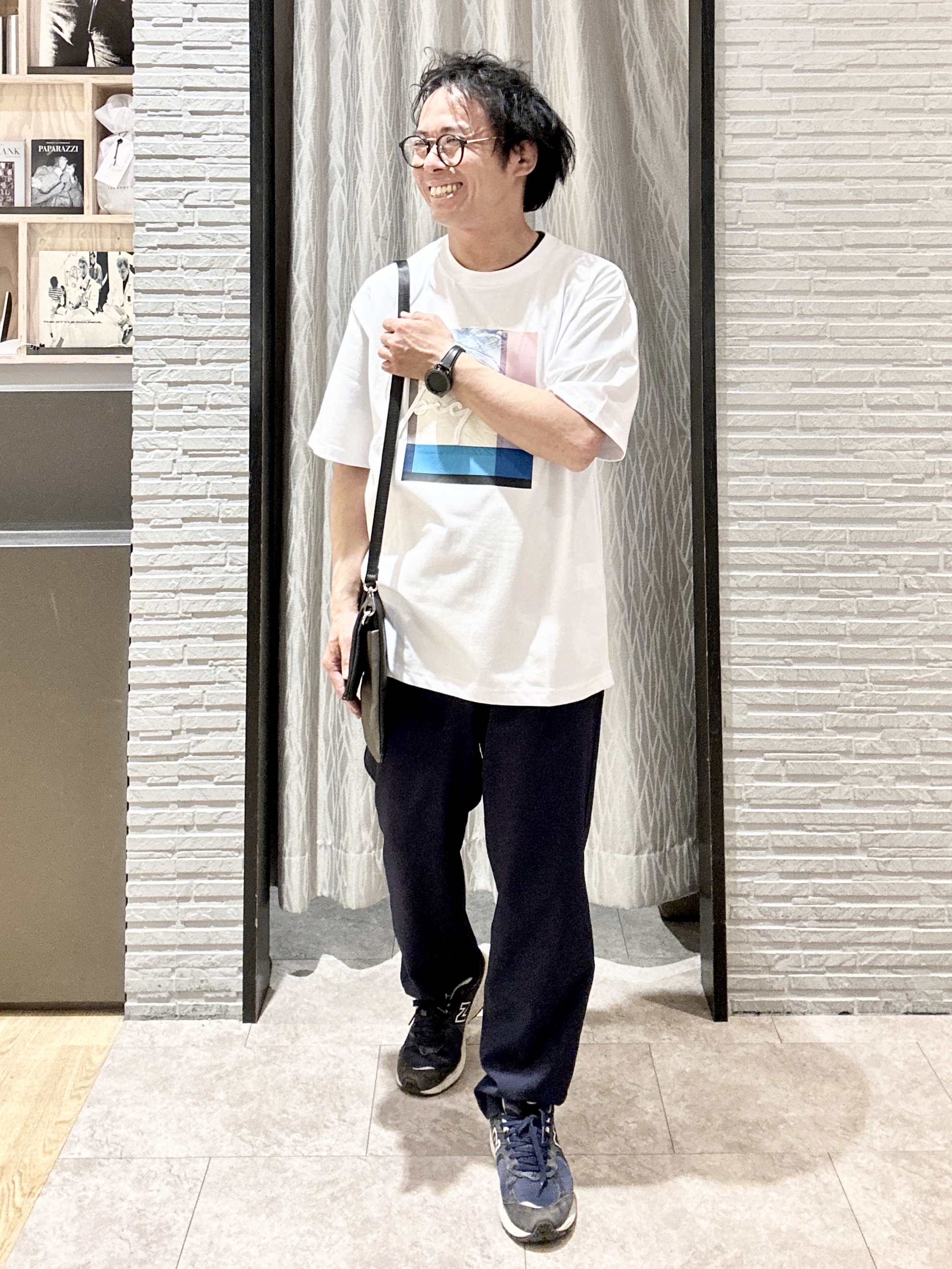 KENJI Iさんの「THE SHOP TK｜コード刺繍 半袖Tシャツ 洗濯機OK」を使ったコーディネート