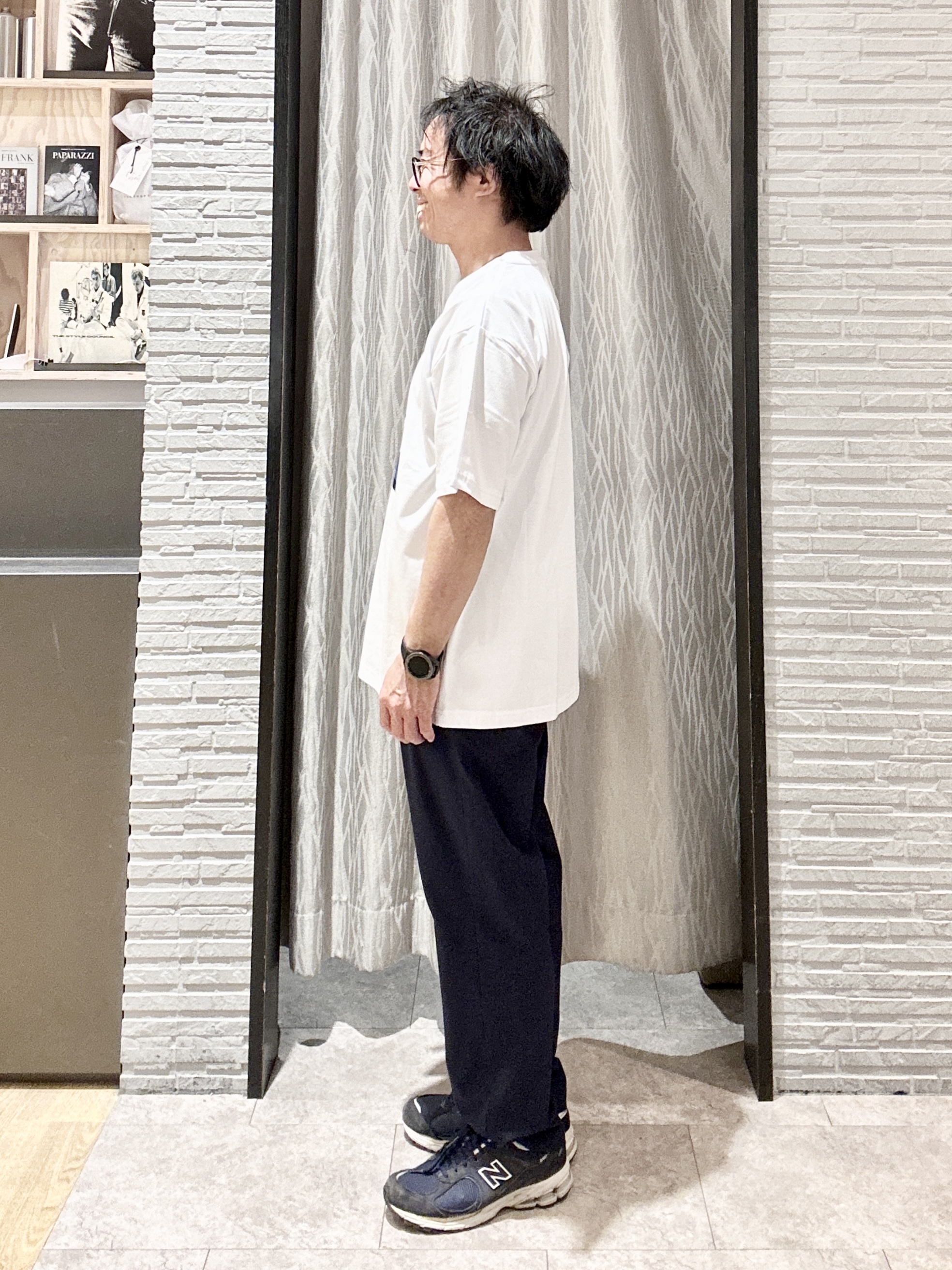 KENJI Iさんの「THE SHOP TK｜コード刺繍 半袖Tシャツ 洗濯機OK」を使ったコーディネート