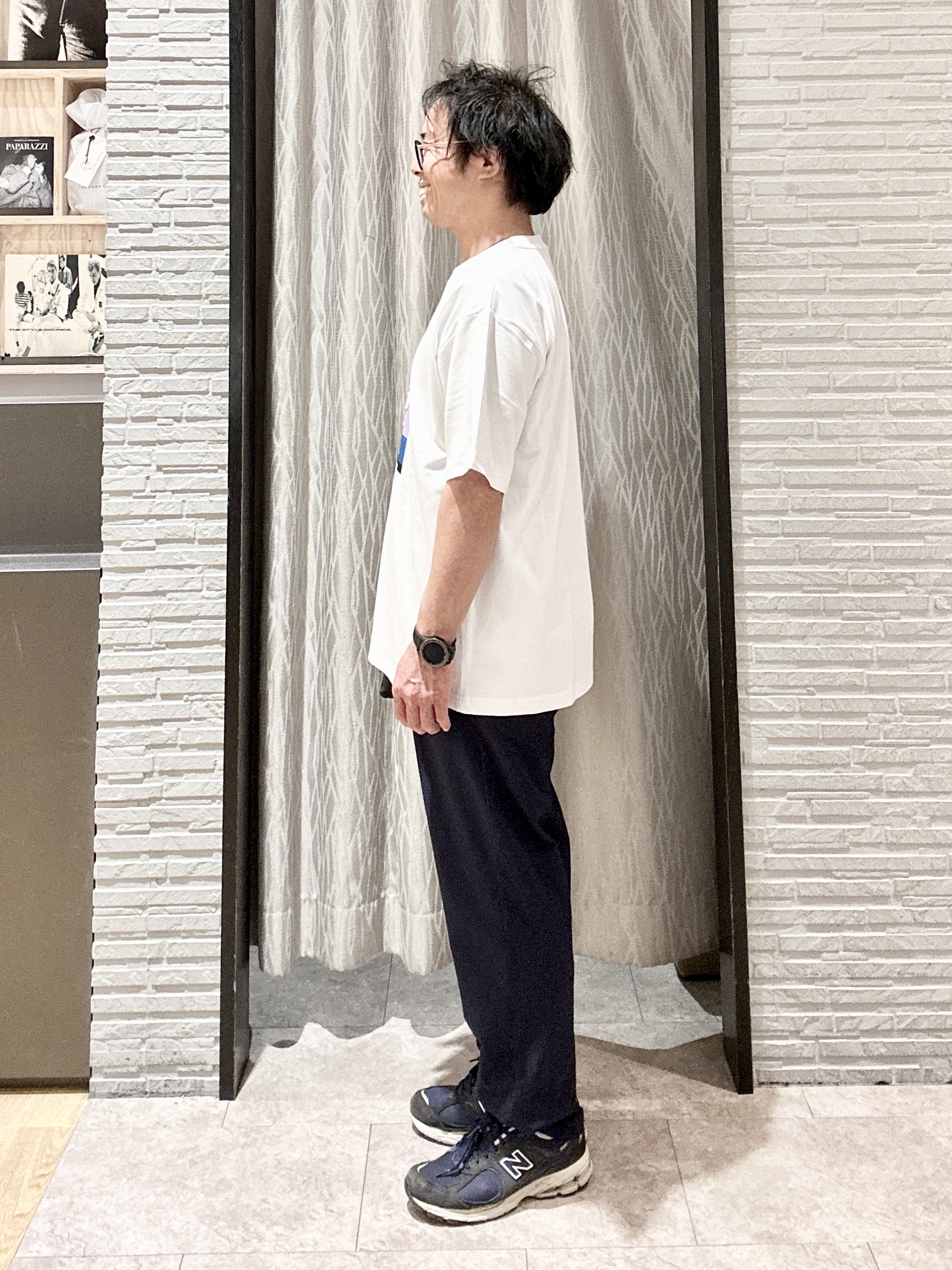 KENJI Iさんの「THE SHOP TK｜コード刺繍 半袖Tシャツ 洗濯機OK」を使ったコーディネート