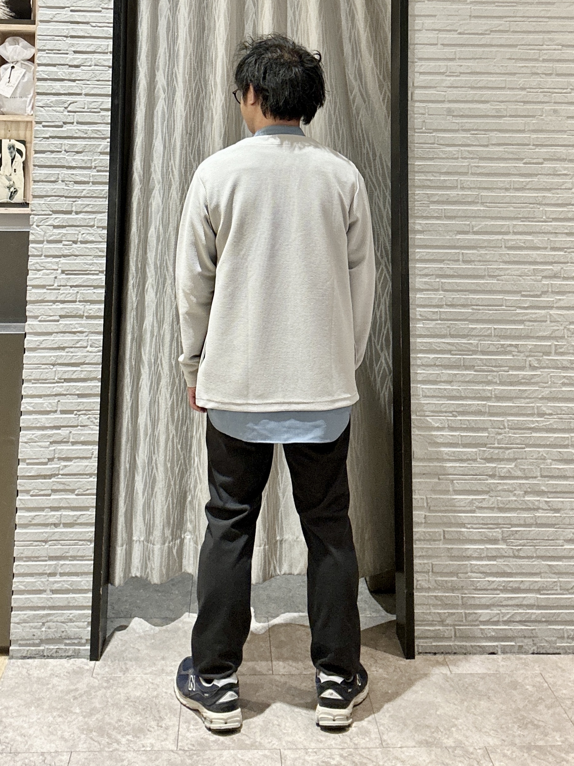 KENJI Iさんの「THE SHOP TK｜【2点セット】カーディガン＋半袖Tシャツ 洗濯機OK」を使ったコーディネート