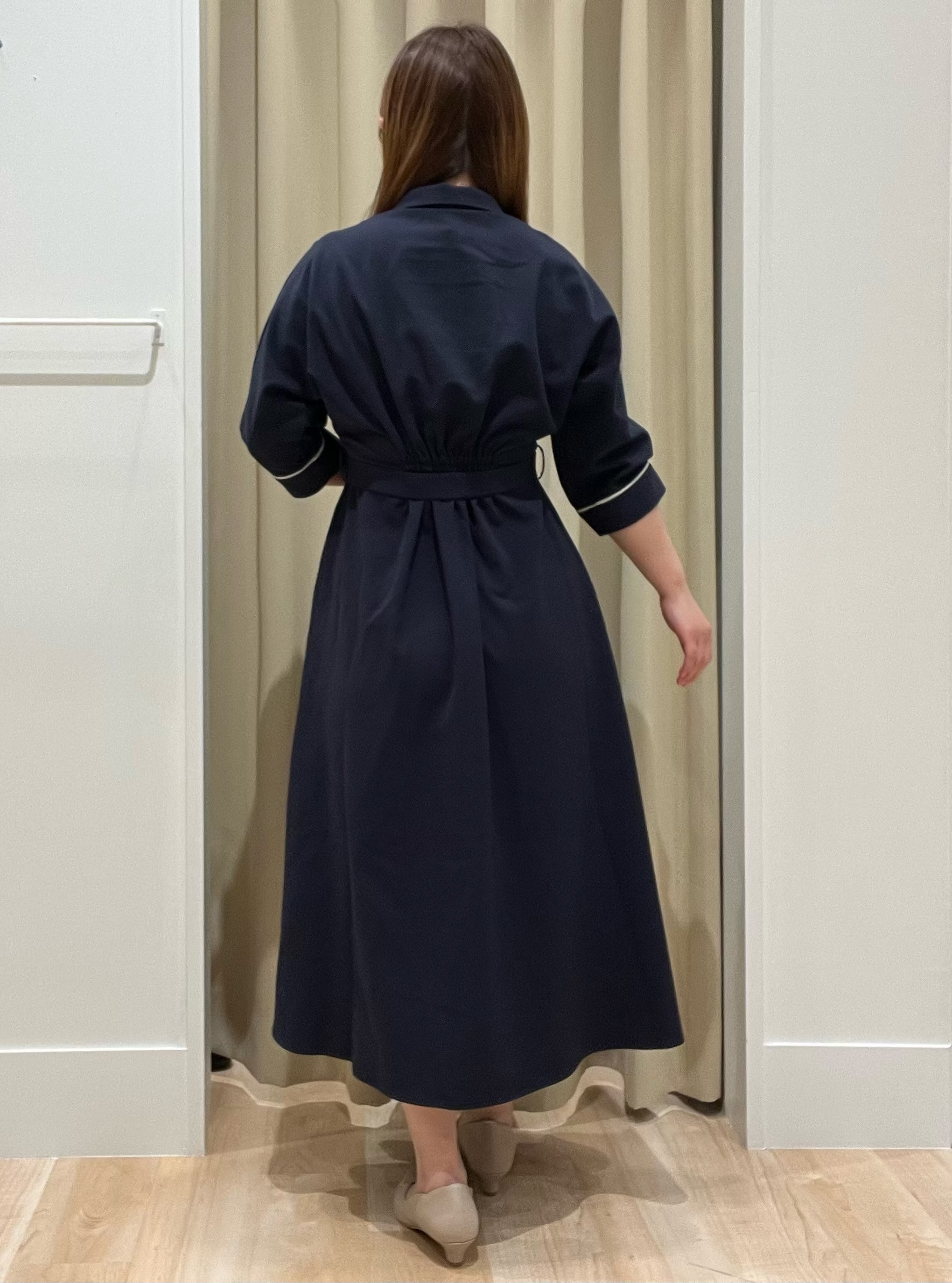たまさんの「grove｜【貴島明日香さん着用・美シルエット】ウエストタック配色ワンピース」を使ったコーディネート