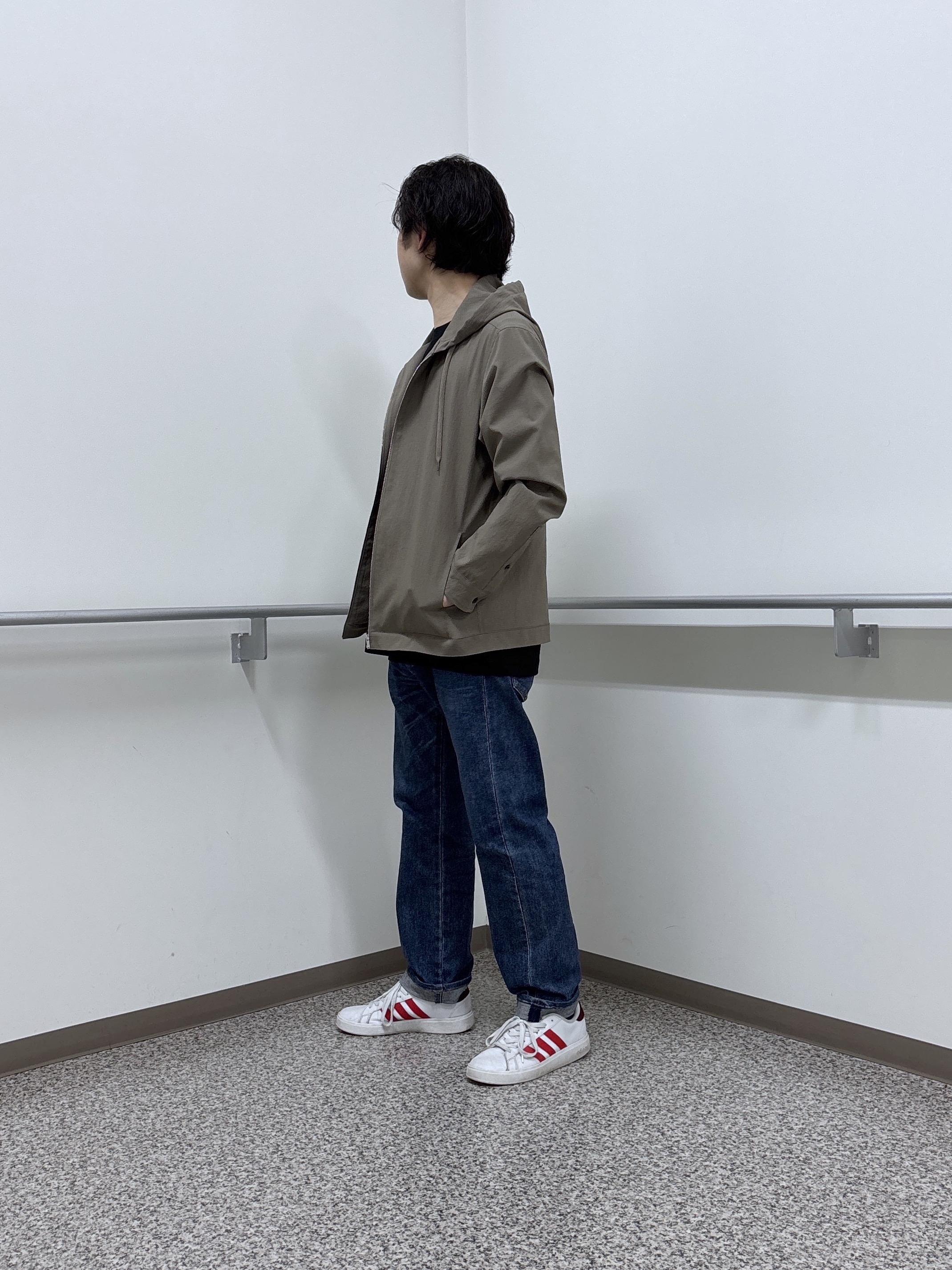 KEIさんの「TAKEO KIKUCHI｜【撥水・洗える・シワになりにくい】 リランチェ（R） フードブルゾン」を使ったコーディネート