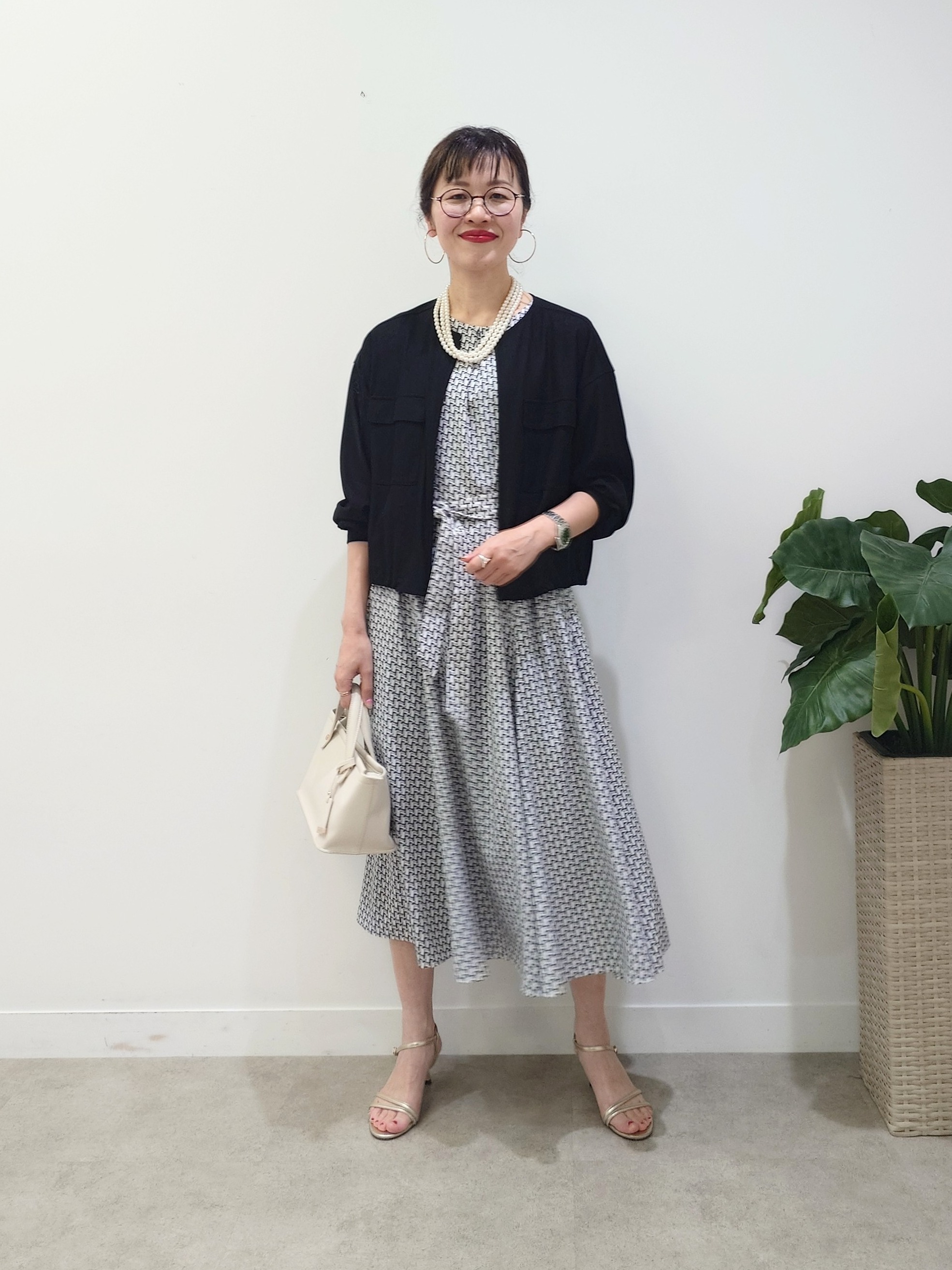 MUTSUKOさんの「UNTITLED｜【古畑星夏さん着用/洗える】シアーブルゾン」を使ったコーディネート