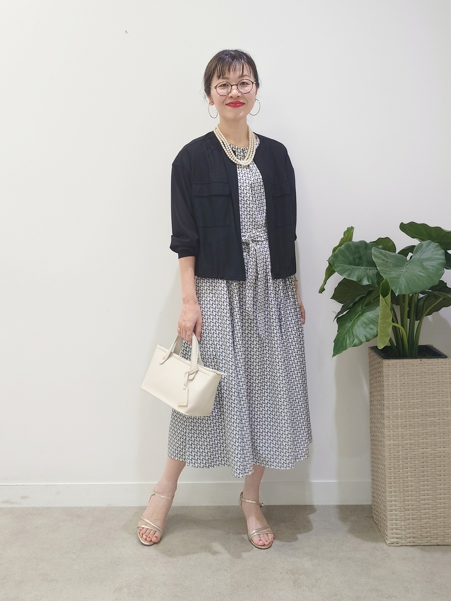 MUTSUKOさんの「UNTITLED｜【古畑星夏さん着用/洗える】シアーブルゾン」を使ったコーディネート