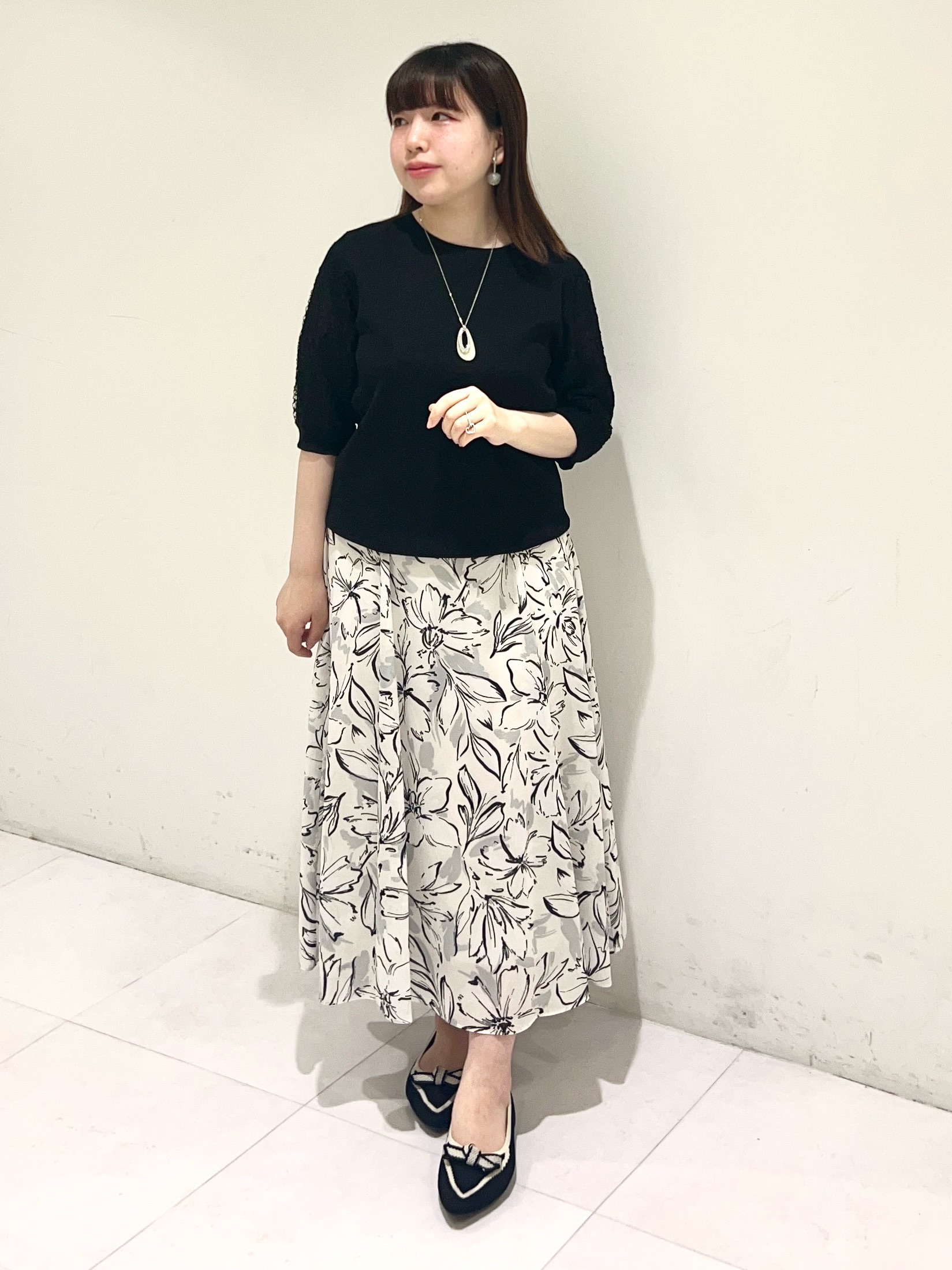 Mitsukiさんの「UNTITLED｜【洗える】エレガンススリーブニット」を使ったコーディネート