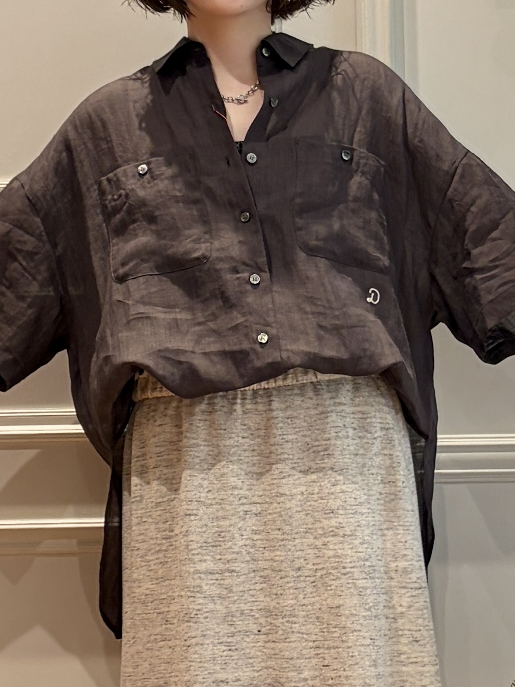 nakaoさんの「DRESSTERIOR｜MADE IN MADA（メイドインマダ）NAVIO バケツバッグ」を使ったコーディネート