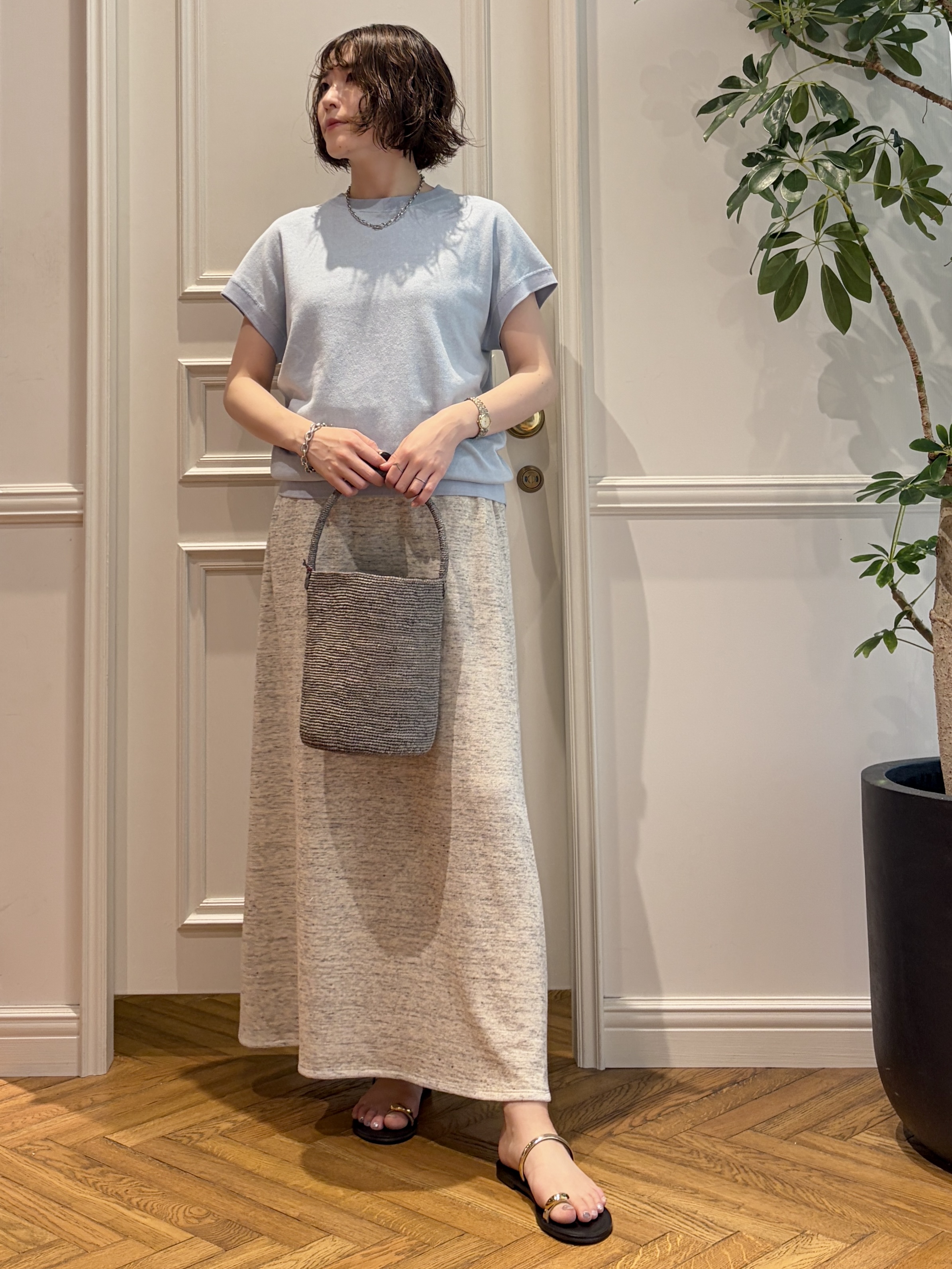 nakaoさんの「DRESSTERIOR｜MADE IN MADA（メイドインマダ）NAVIO バケツバッグ」を使ったコーディネート
