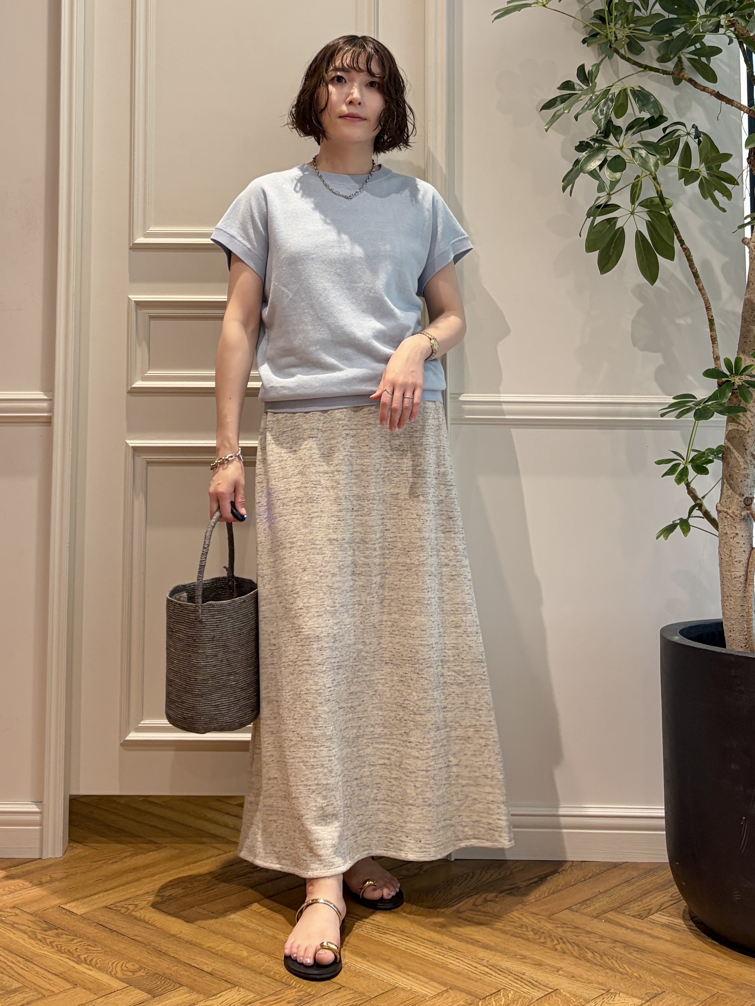 nakaoさんの「DRESSTERIOR｜MADE IN MADA（メイドインマダ）NAVIO バケツバッグ」を使ったコーディネート