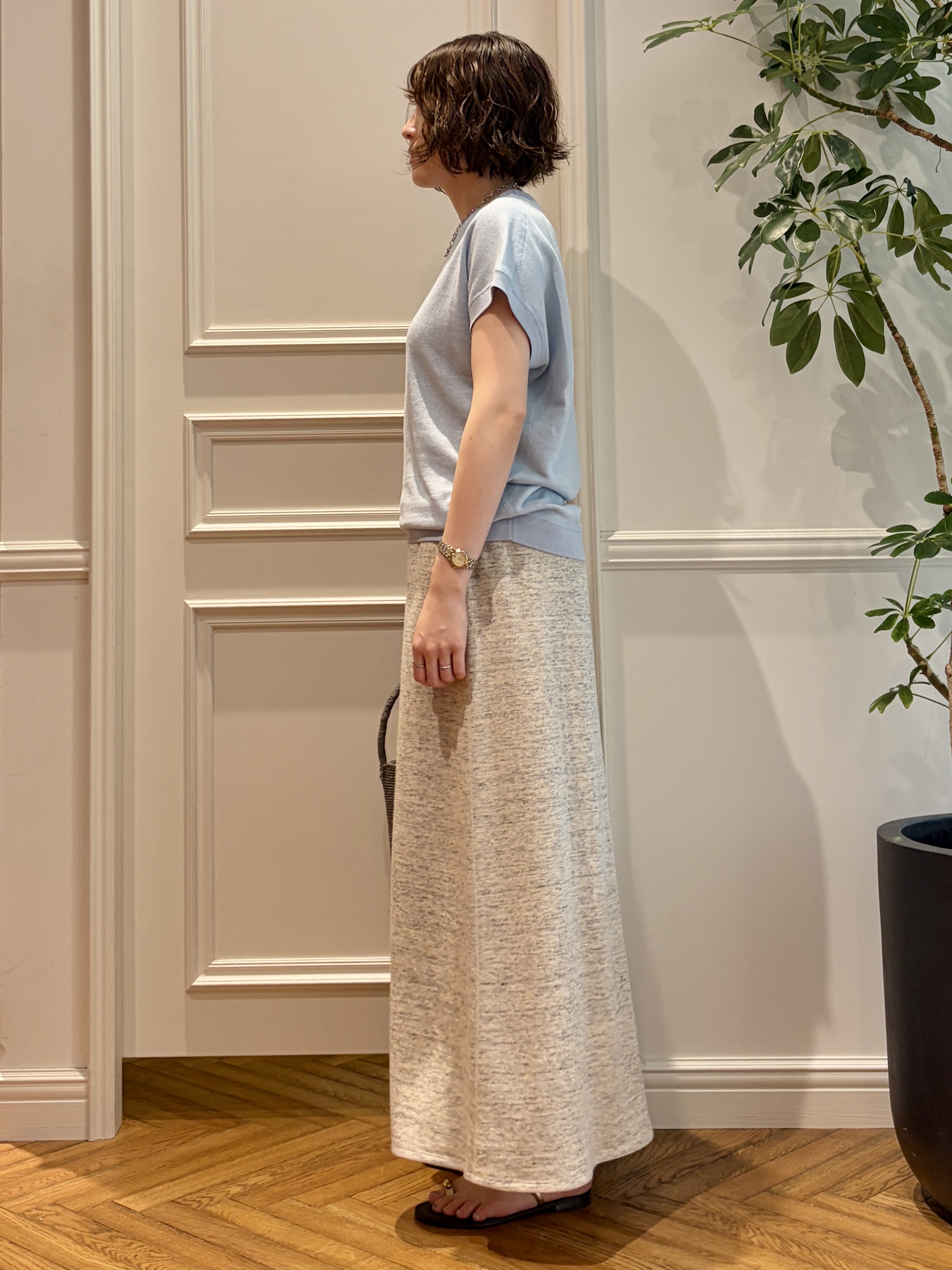 nakaoさんの「DRESSTERIOR｜MADE IN MADA（メイドインマダ）NAVIO バケツバッグ」を使ったコーディネート