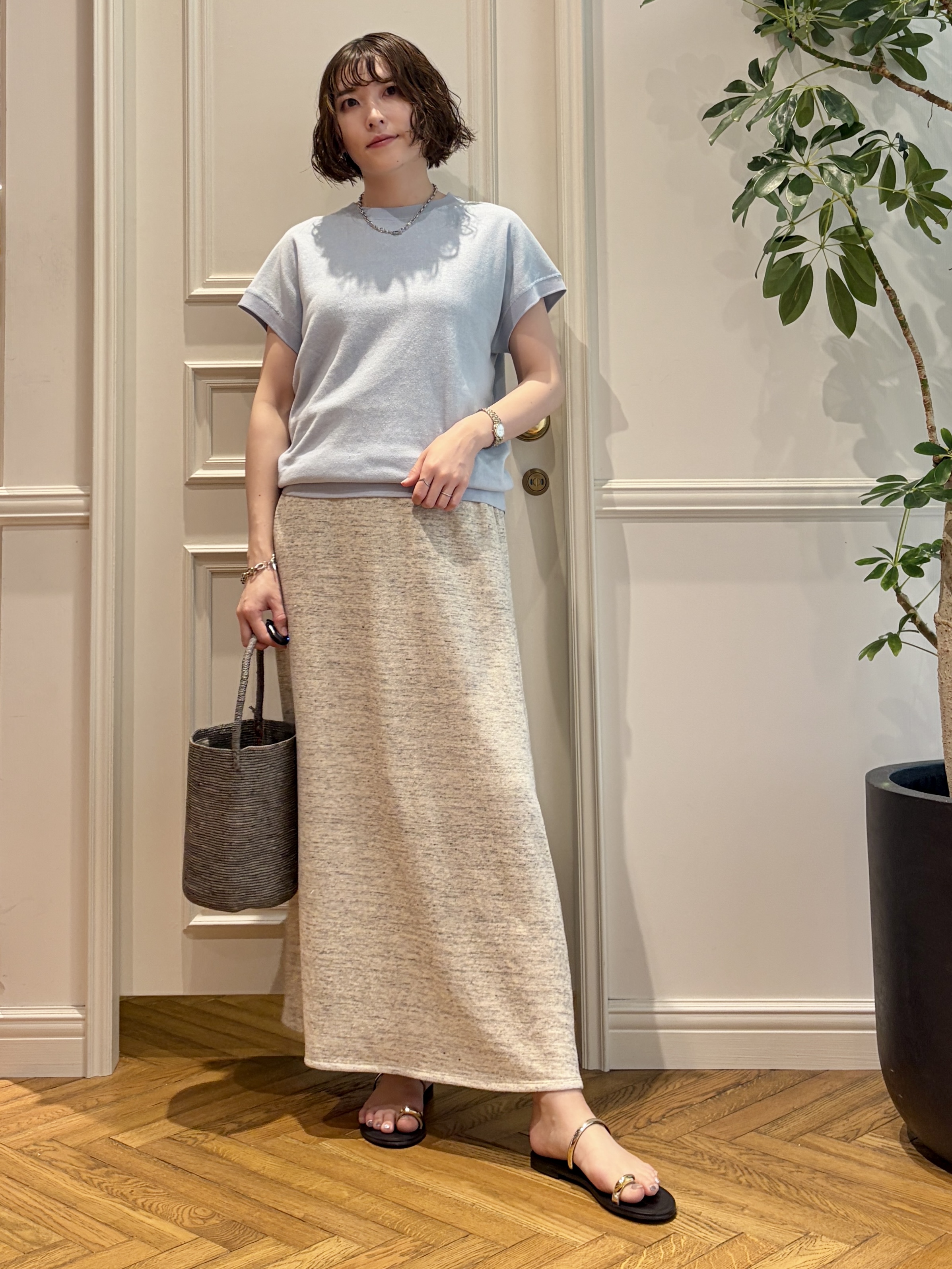 nakaoさんの「DRESSTERIOR｜MADE IN MADA（メイドインマダ）NAVIO バケツバッグ」を使ったコーディネート