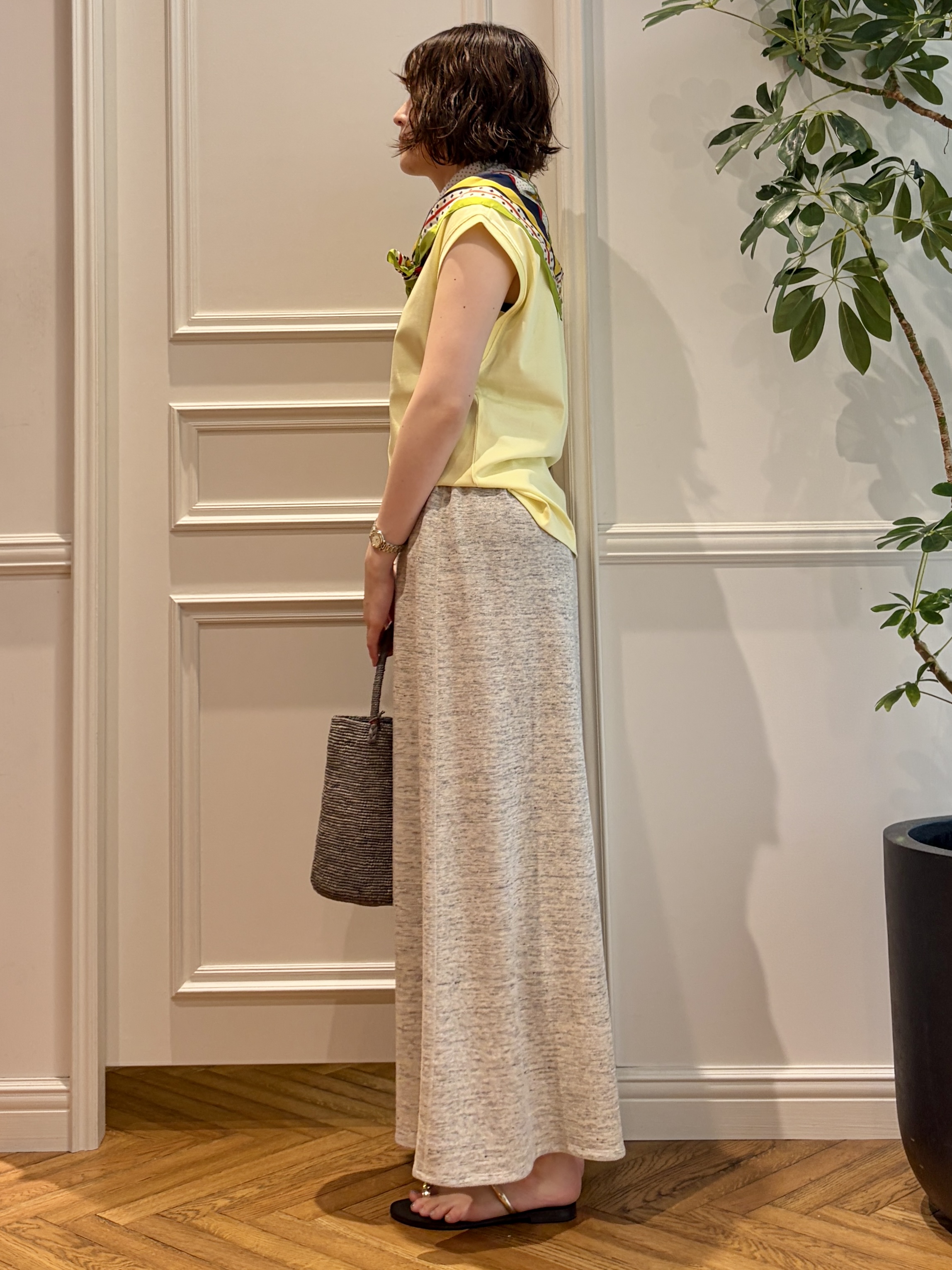 nakaoさんの「DRESSTERIOR｜MADE IN MADA（メイドインマダ）NAVIO バケツバッグ」を使ったコーディネート