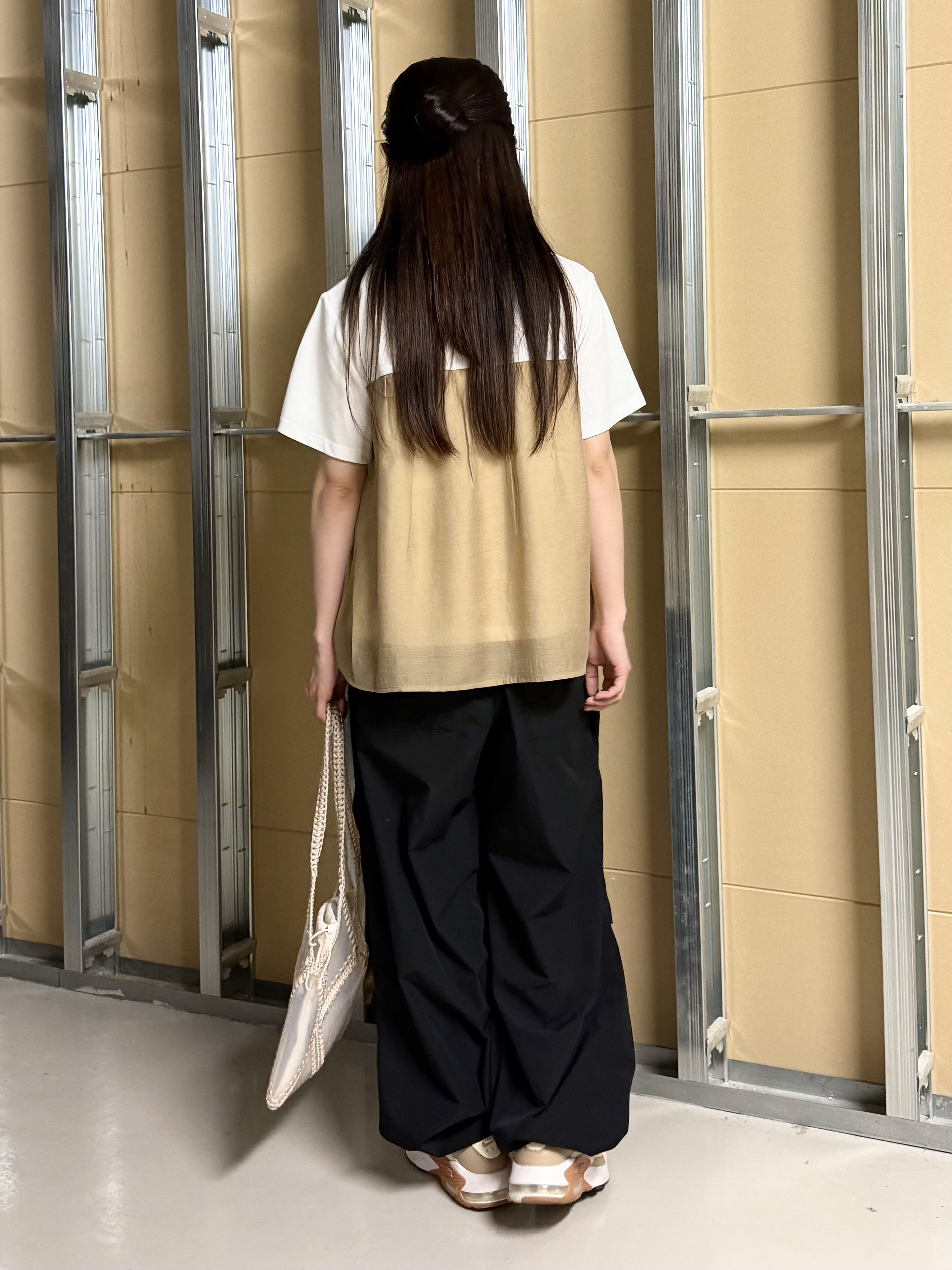 sahoさんの「THE SHOP TK｜【ひんやり／吸水速乾／UV】ビスチェ風 切り替えTシャツ」を使ったコーディネート