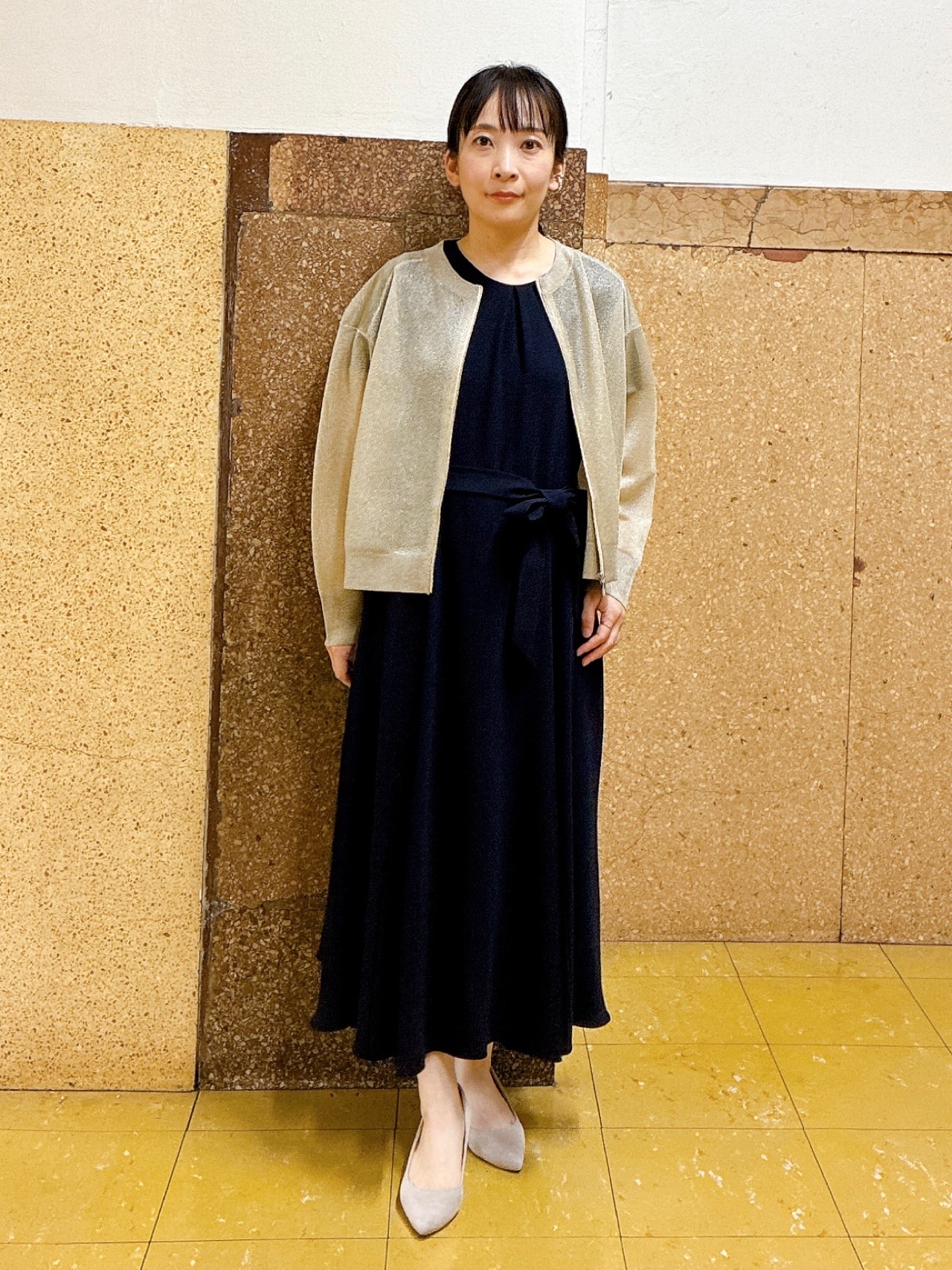 hattoriさんの「INDIVI｜【接触冷感/吸水速乾/洗える】ドレープツイルワンピース」を使ったコーディネート