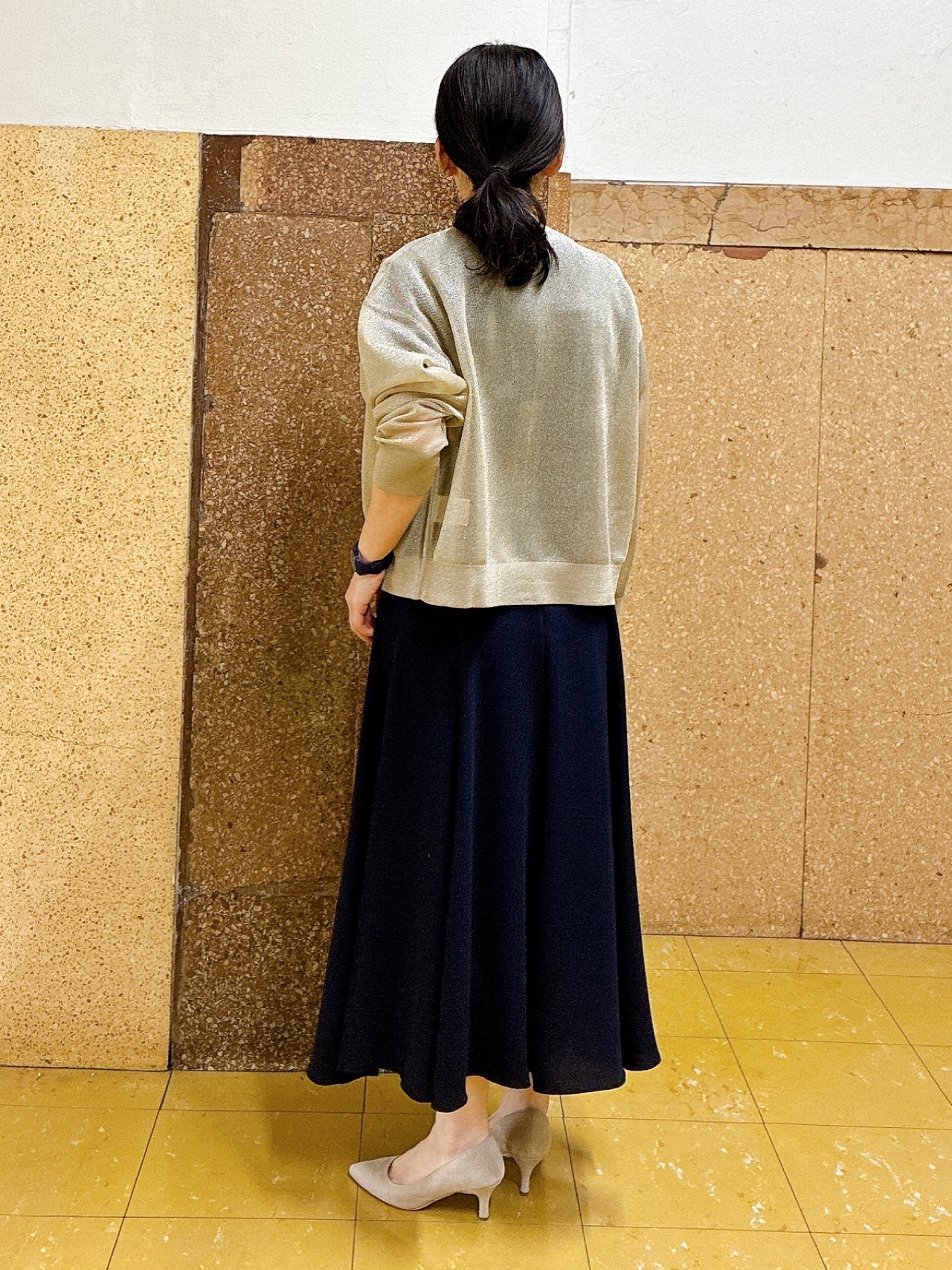 hattoriさんの「INDIVI｜【接触冷感/吸水速乾/洗える】ドレープツイルワンピース」を使ったコーディネート