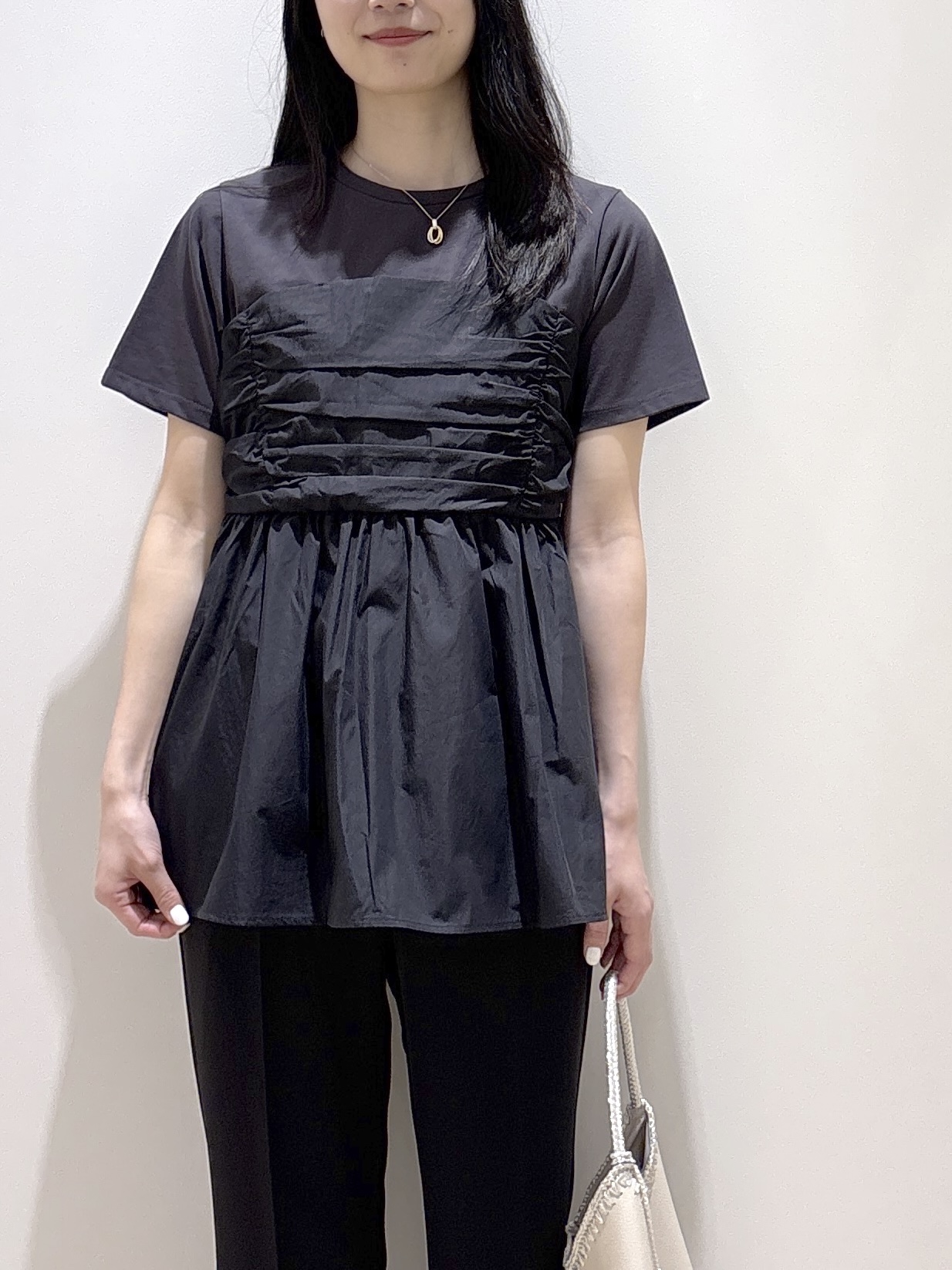 sachikoさんの「OPAQUE.CLIP｜ビスチェドッキングカットソー【洗濯機OK】」を使ったコーディネート