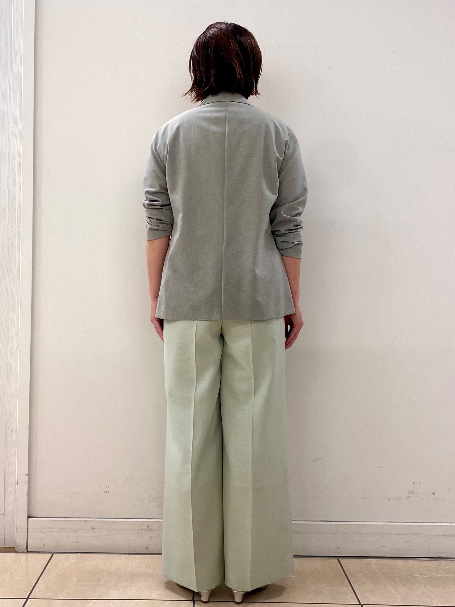 ksmさんの「Reflect｜【SS-4Lサイズ／接触冷感／シワになりにくい】リラクシーテーラードジャケット」を使ったコーディネート