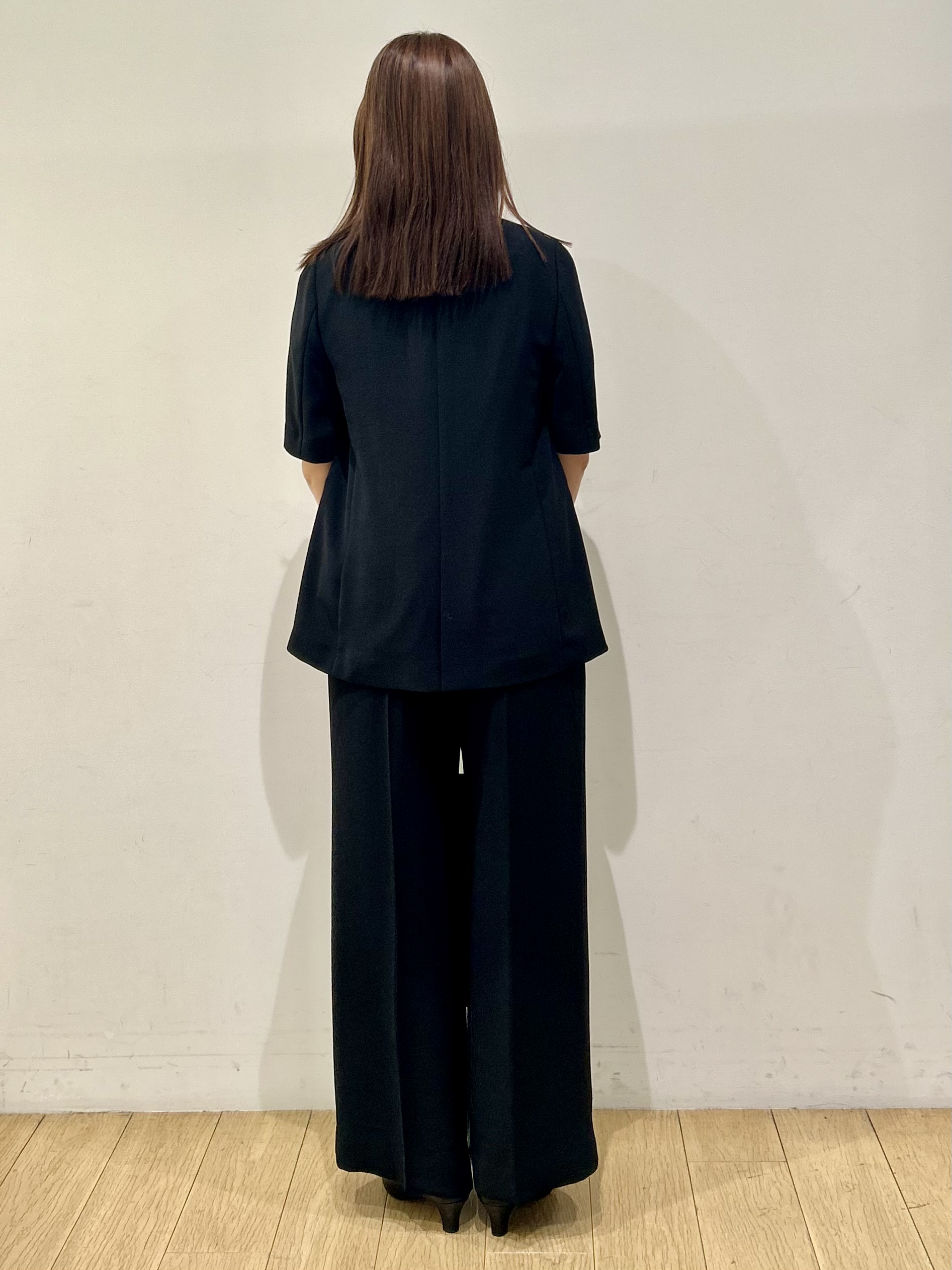 kozueさんの「INDIVI｜【着る日傘】ハーフスリーブダブルジャケット」を使ったコーディネート